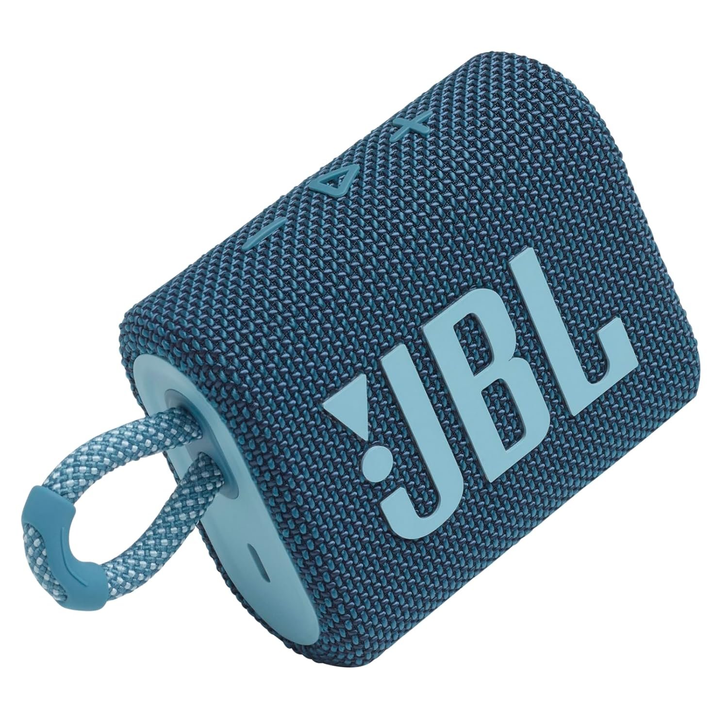 JBL Go 3, Wireless Ultra Portable Bluetooth Speaker, Pro Sound, Vibrant Colors with Rugged Fabric Design, Waterproof, Type C (Without Mic, Blue) - Image 8