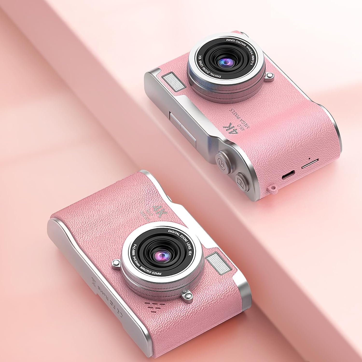 DIVINE Pink Kids Digital Camera with 2.4-Inch Screen 180° Flip Lens Video Recorder Durable Design for Boys & Girls (DDC-21) - Image 8