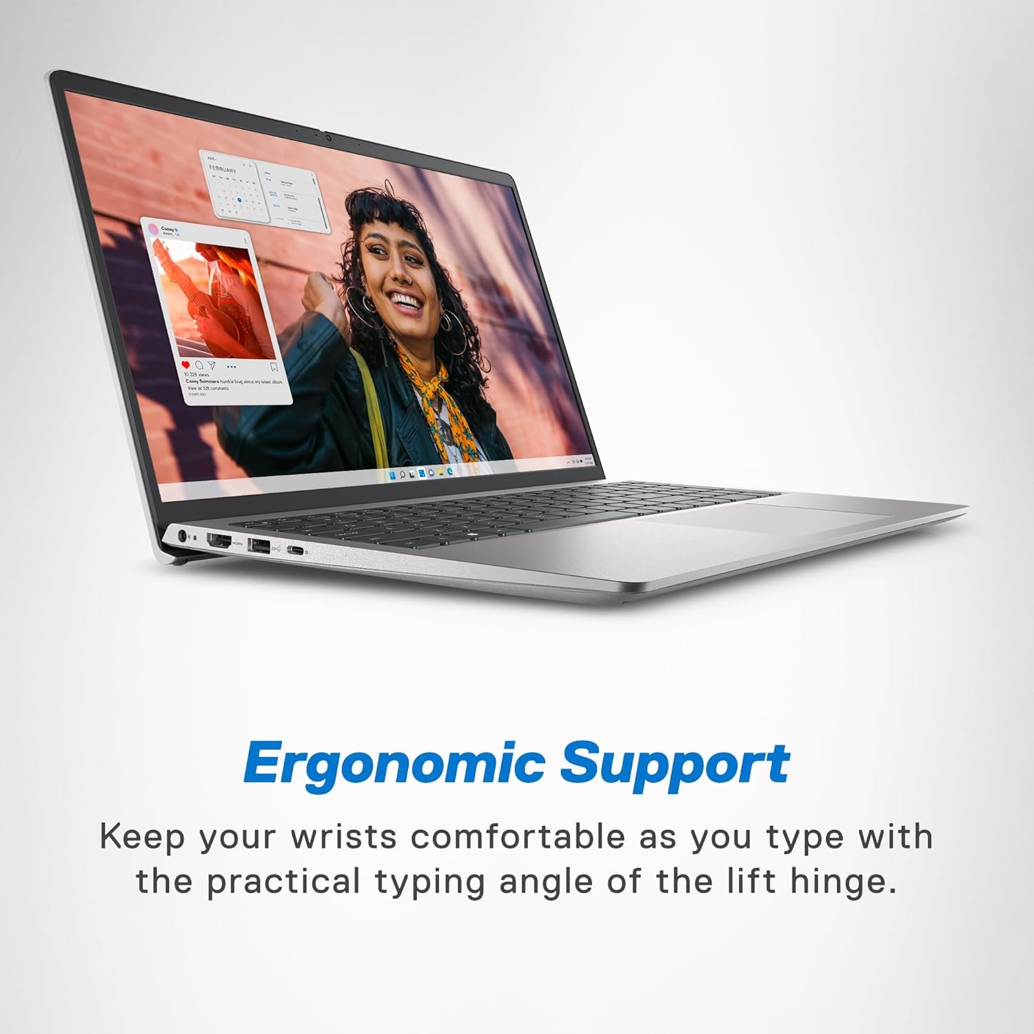 Dell 15 Intel Core i5 13th Gen - 1334U, 16GB DDR4 RAM, 512GB SSD, FHD 15.6"/39.62 cm, Windows 11, MSO'24, Grey, 1.66kg, 120Hz 250 nits Display, 15 Month McAfee, Thin & Light Laptop - Image 7