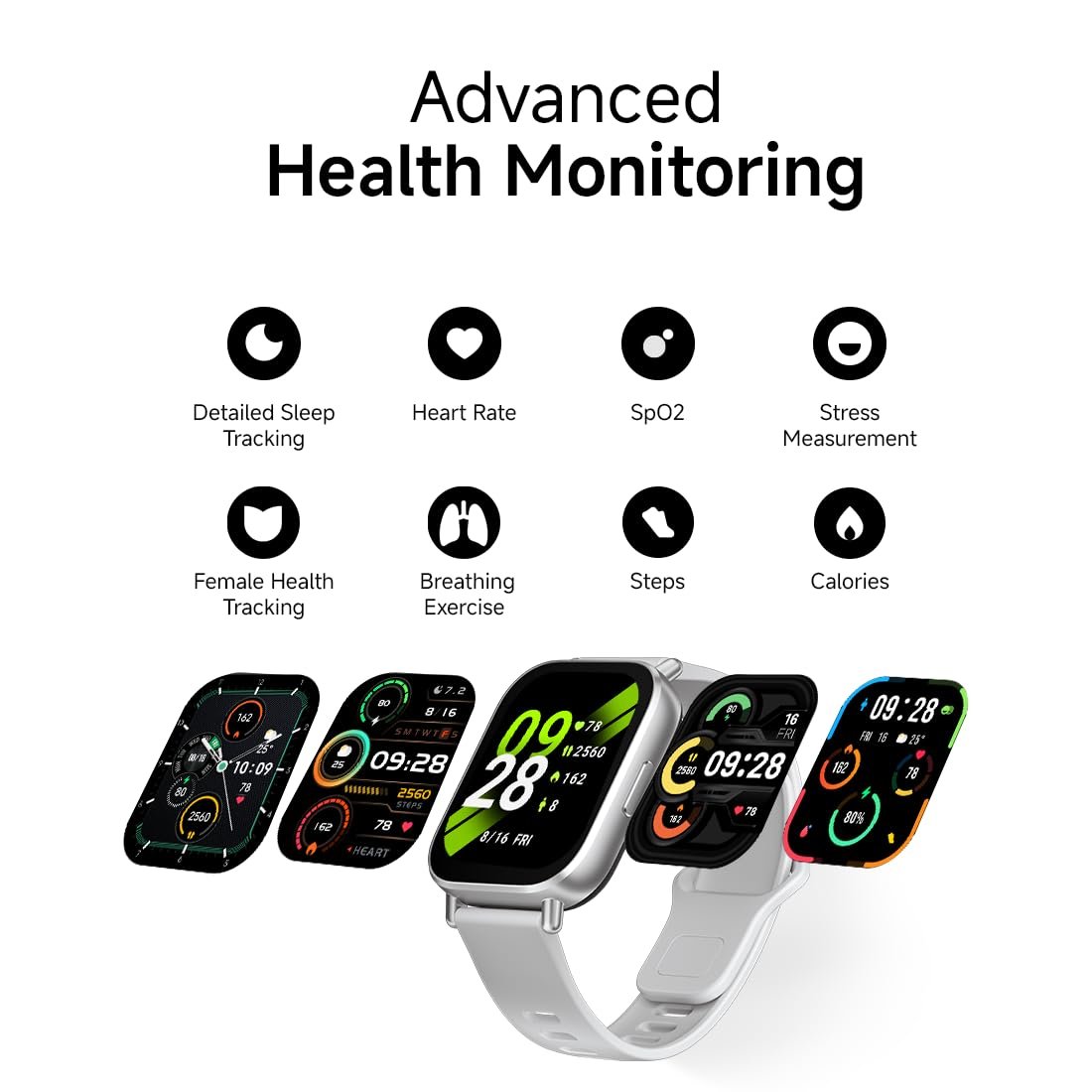 Redmi Watch 5 Active, 2" Display, Metal Body, 18 Day Battery, Bluetooth Calling, Advanced AI Noise Cancellation, Alexa, Matte Silver - Image 4