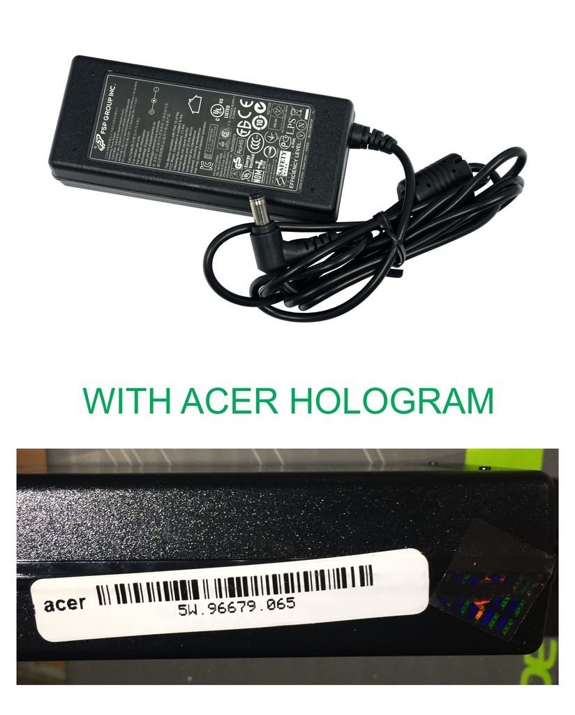 Fugen Power Cable & accer Original Genuine Laptop Battery Adapter Charger 65w 19v 3.42a accer Aspire 2026 2026lmi 2026wlmi 2420 2900 2920 - Image 3