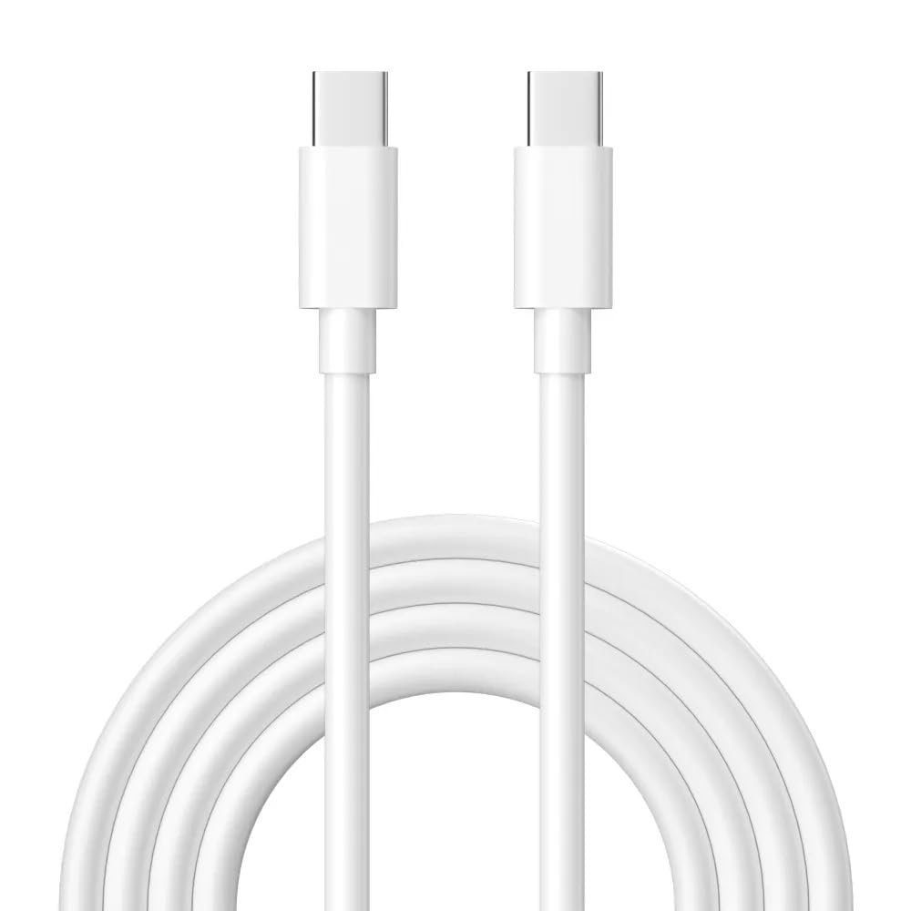 Type C to C Fast Charging USB C Cable High-Speed Data Transfer & Power Delivery, for Galaxy A06,F06,A16,M05s,A25,S25,M15,F15,A15,A14,M14,F14,M34,F34,S23 Type-C Cord, White - Image 5