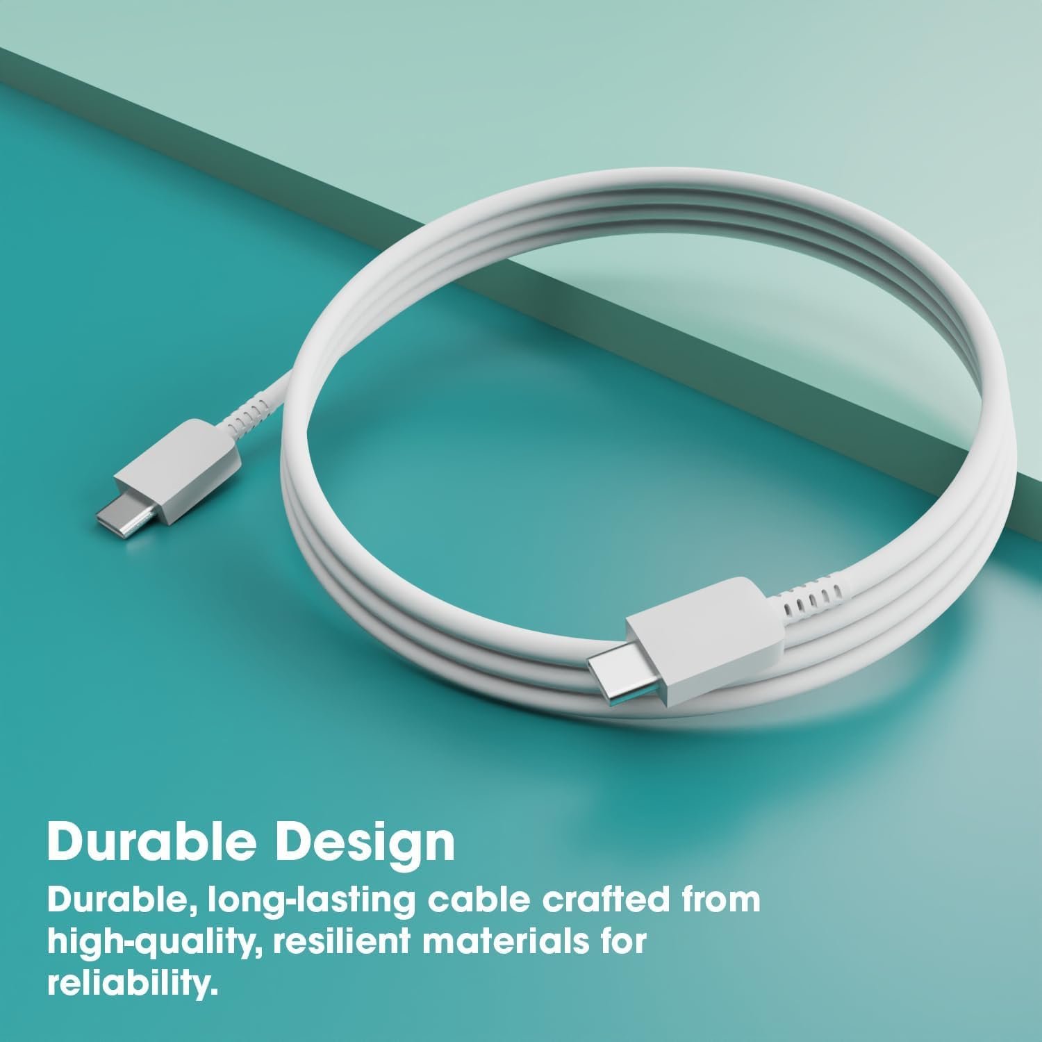25W Type-C to Type-C Fast Charging Cable for Huawei nova 11 ProSmartphones, Tablets, Laptops & Other Type C Devices, PD Technology, 480Mbps Data Sync, 1M(KF1, White) - Image 6