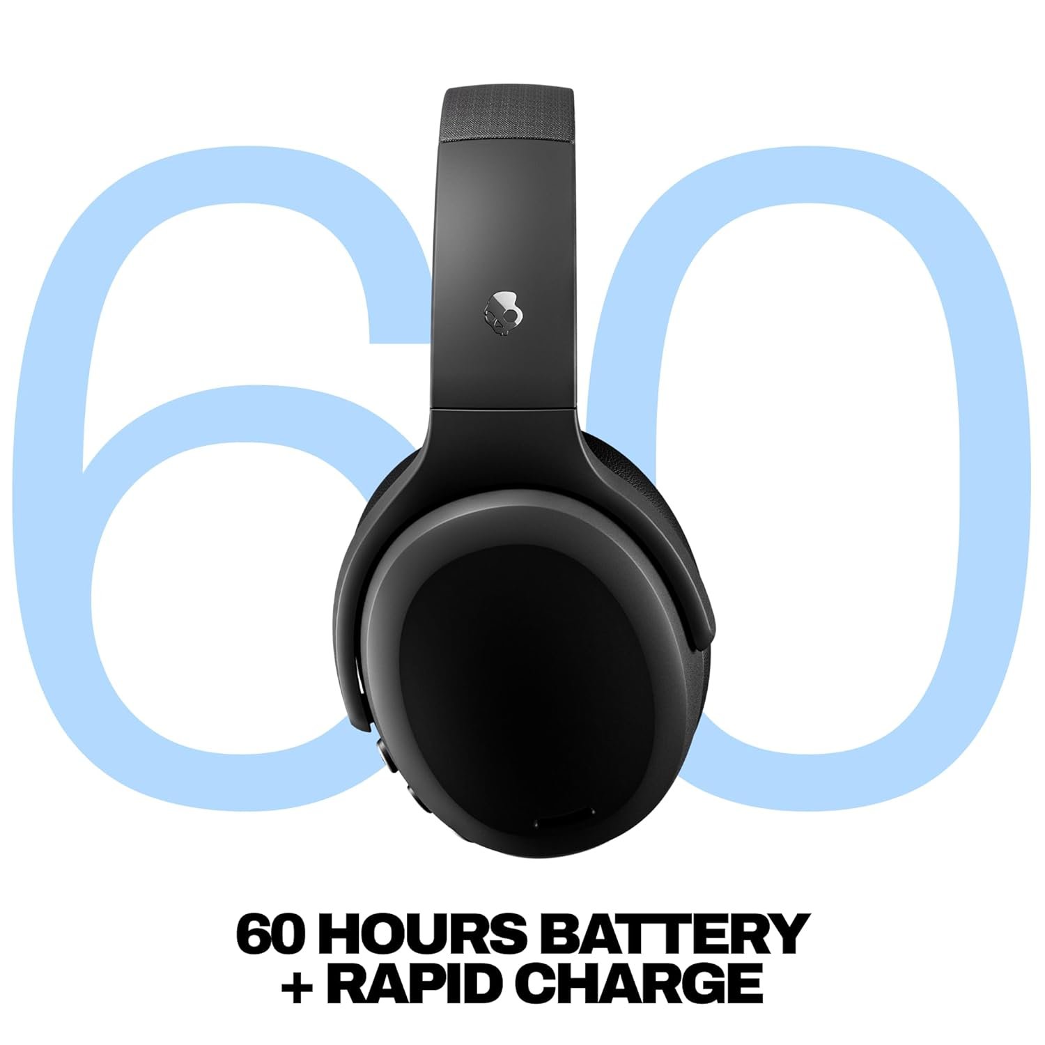 Skullcandy Crusher ANC 2 Over-Ear 4-Mic Active Noise Cancelling Wireless Headphones with 100 dB Sensory Bass, 40mm Drivers, Dual-Device Pairing, 50Hr Battery, Alexa Enabled – Black - Image 4