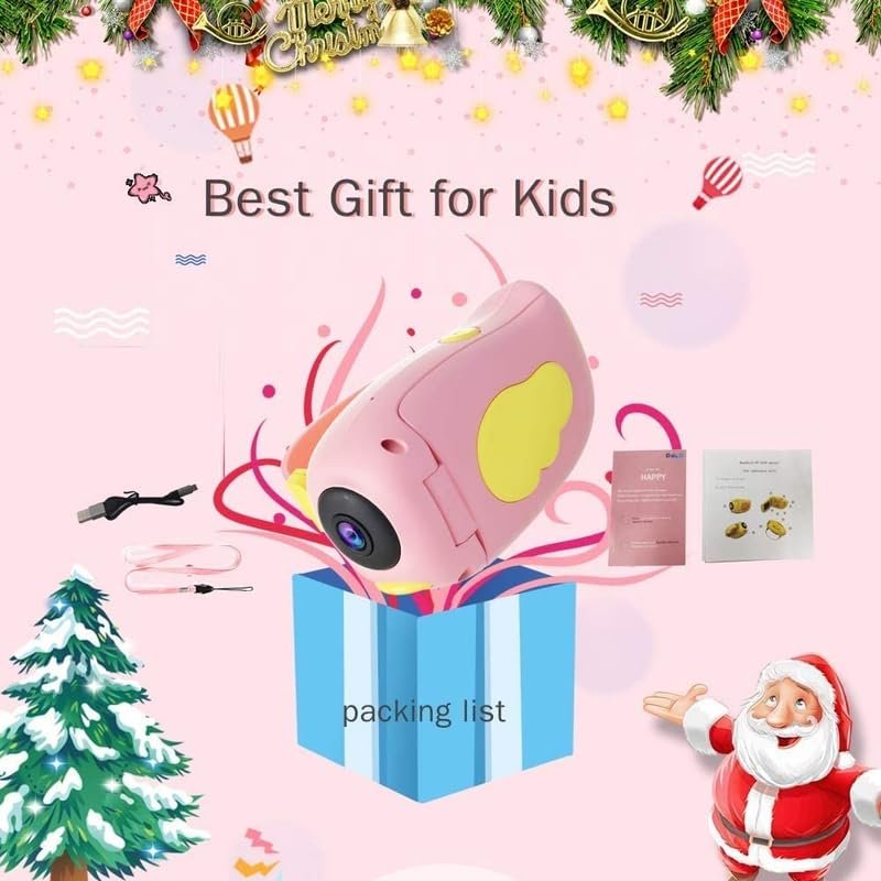 Handheld Digital Video Camera Gifts for Boys and Girls, 10MP 1080P Toddler Video Recorder Rechargeable and Shockproof Creative DIY Camcorder for Children - Image 4