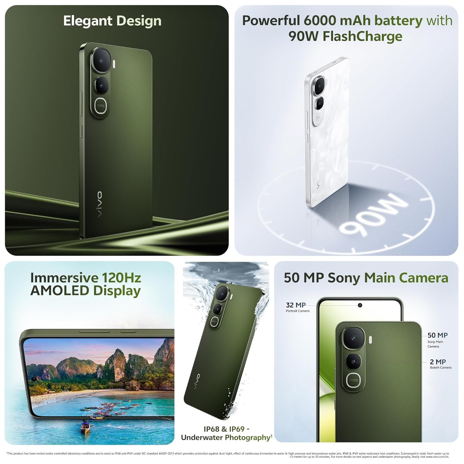 Vivo Y400 5G (Olive Green, 8GB RAM, 256GB Storage) with No Cost EMI/Additional Exchange Offers - Image 3