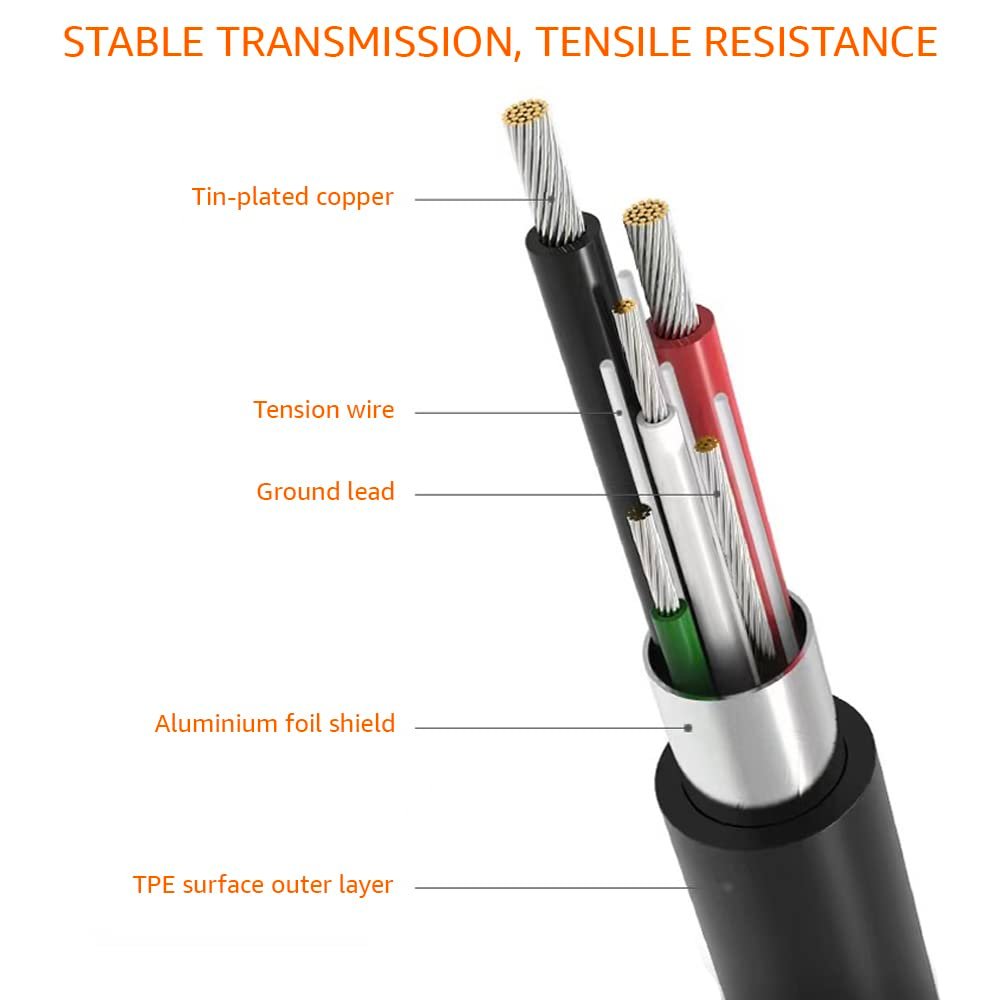 amazon basics TPE USB-A to Type C Cable, Tangle-free with 3A Rapid Charging & 480 Mbps Data Transmission (Black), 1M, Usb Cable - Image 7