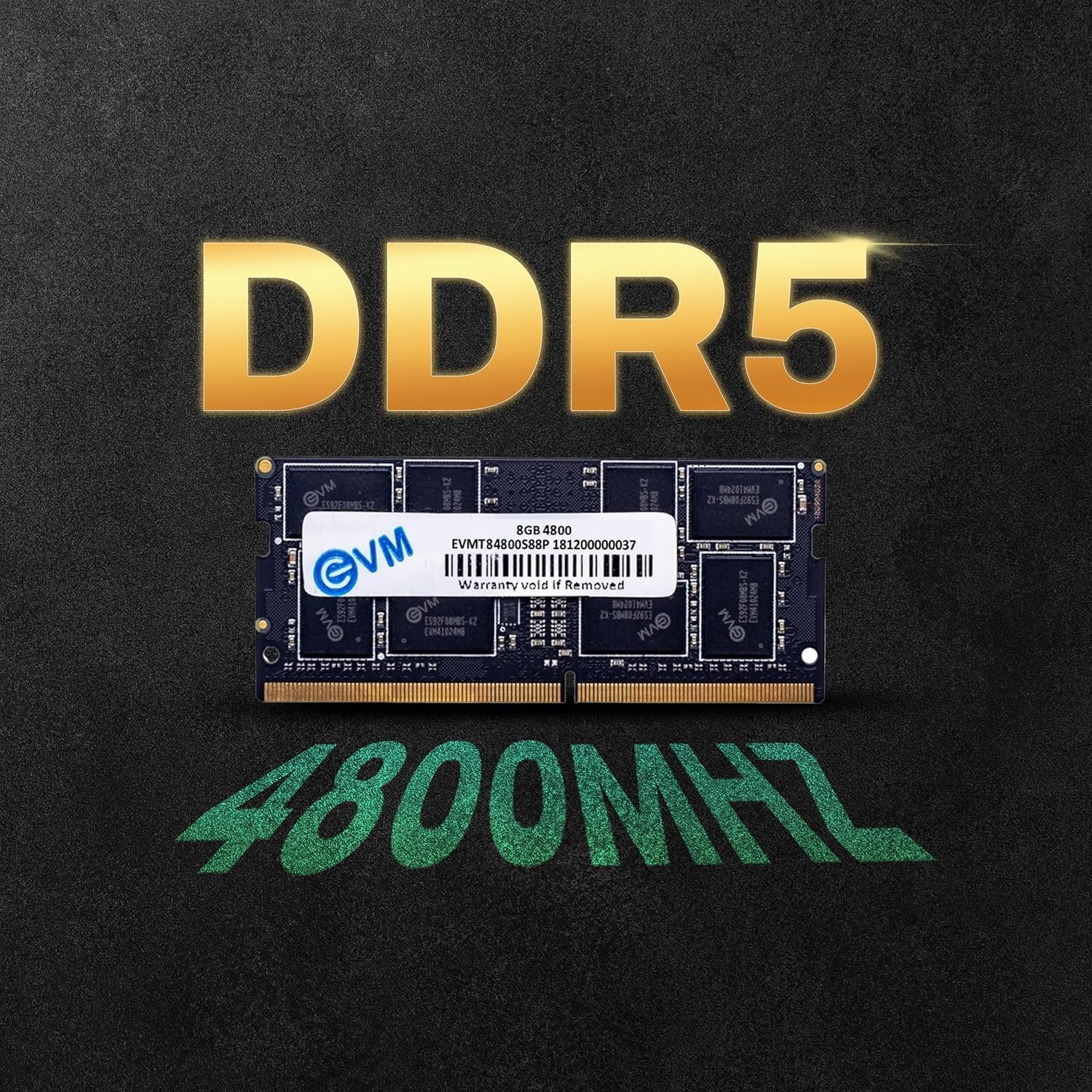 EVM 8GB DDR5 4800MHz Laptop RAM with High Performance Memory Module-10 Years Warranty (EVMT8G4800S88P) - Image 3
