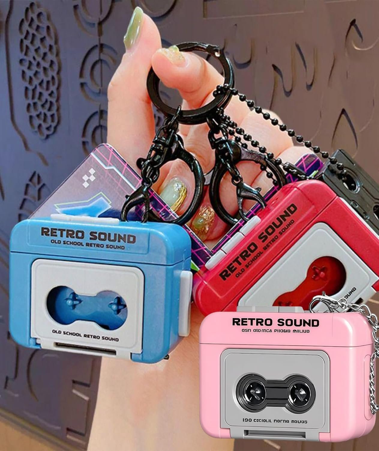 Vintage Keychain, Mini Camera Keychain, Camera Pink Retro Design with Functional Button, Collectible Miniature Photography Accessory - Image 6