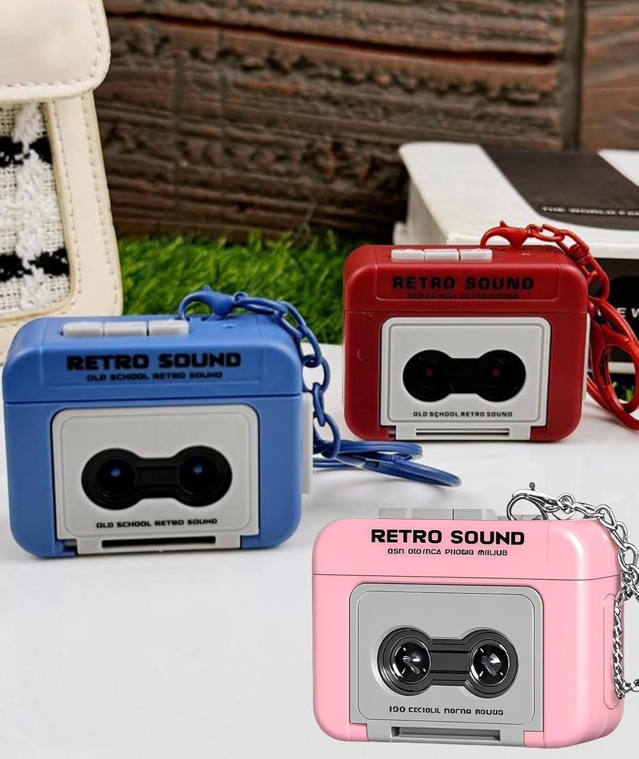 Vintage Keychain, Mini Camera Keychain, Camera Pink Retro Design with Functional Button, Collectible Miniature Photography Accessory - Image 7