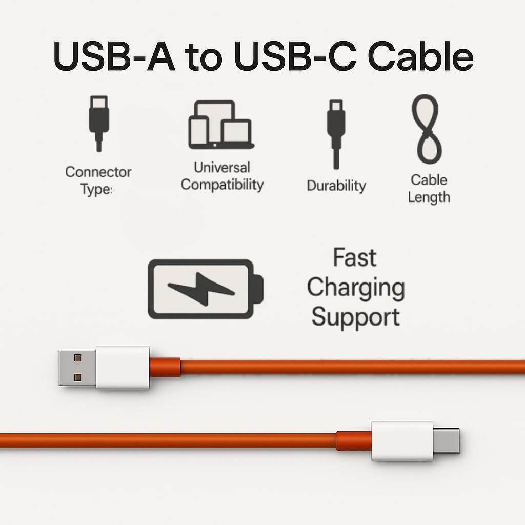 APFEN 100W USB A to Type C Fast charging Cable Compatible with OnePlus 13/13R/12R/11/11R/10/10R/9/9R/8/8T,7/7T,Nord 5/4/3/2,CE4/3/2/Lite...All Series,Warp/SuperVooc/Dash All Protocol - Image 3
