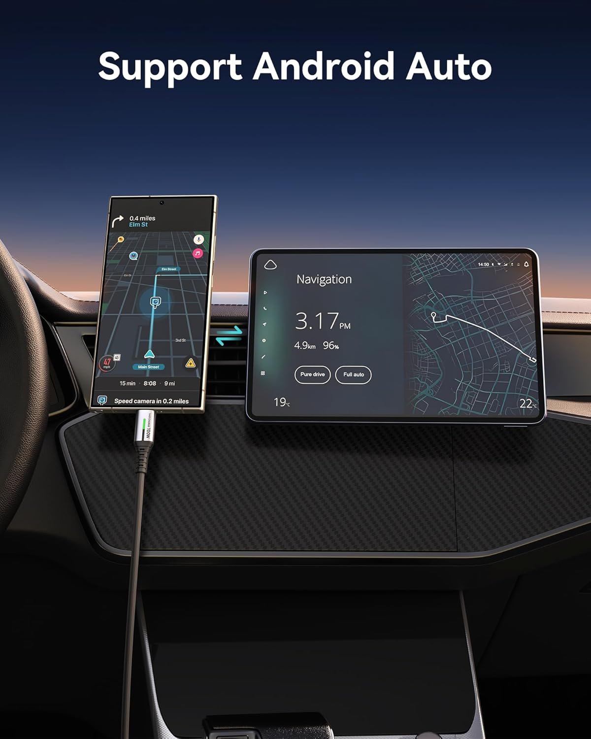 INIU USB C Cable, [2M] 100W PD USBC to USBC Charger Cable Fast Charging, Nylon Braided Type C to C Power Cord Data Cable USB-C for iPad Air MacBook Pro iPhone 16 15 Samsung Galaxy S23 S22 A9 - Image 5