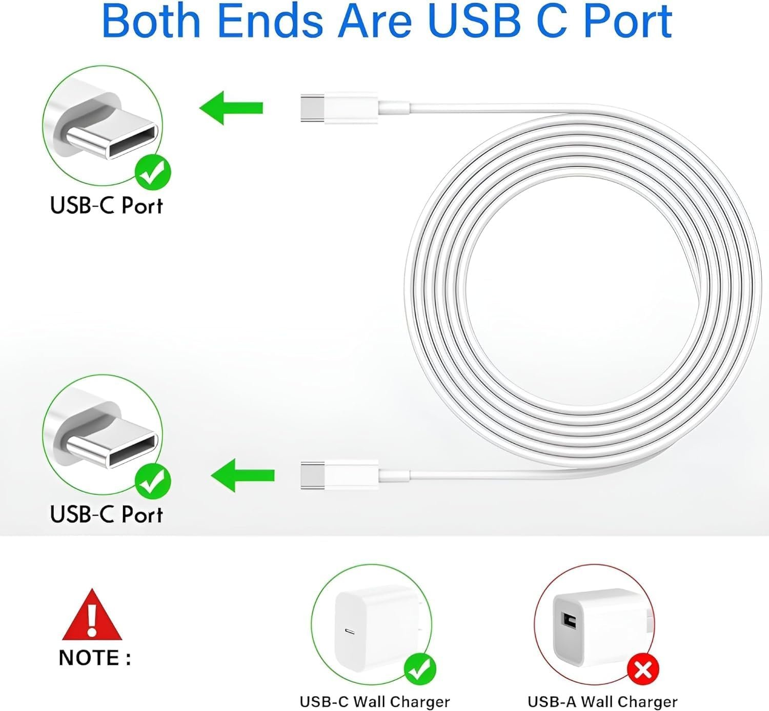 JGD Google Pixel Original Type C to Type C Mobile Data Charging Cable for Pixel 8 Pro/8/8A/7 Pro/7/7A/6 Pro/6/6A/5/ChromeBook Laptop/Buds/and Other USB C Device Support for Nothing phone 2/1, 30W - Image 4