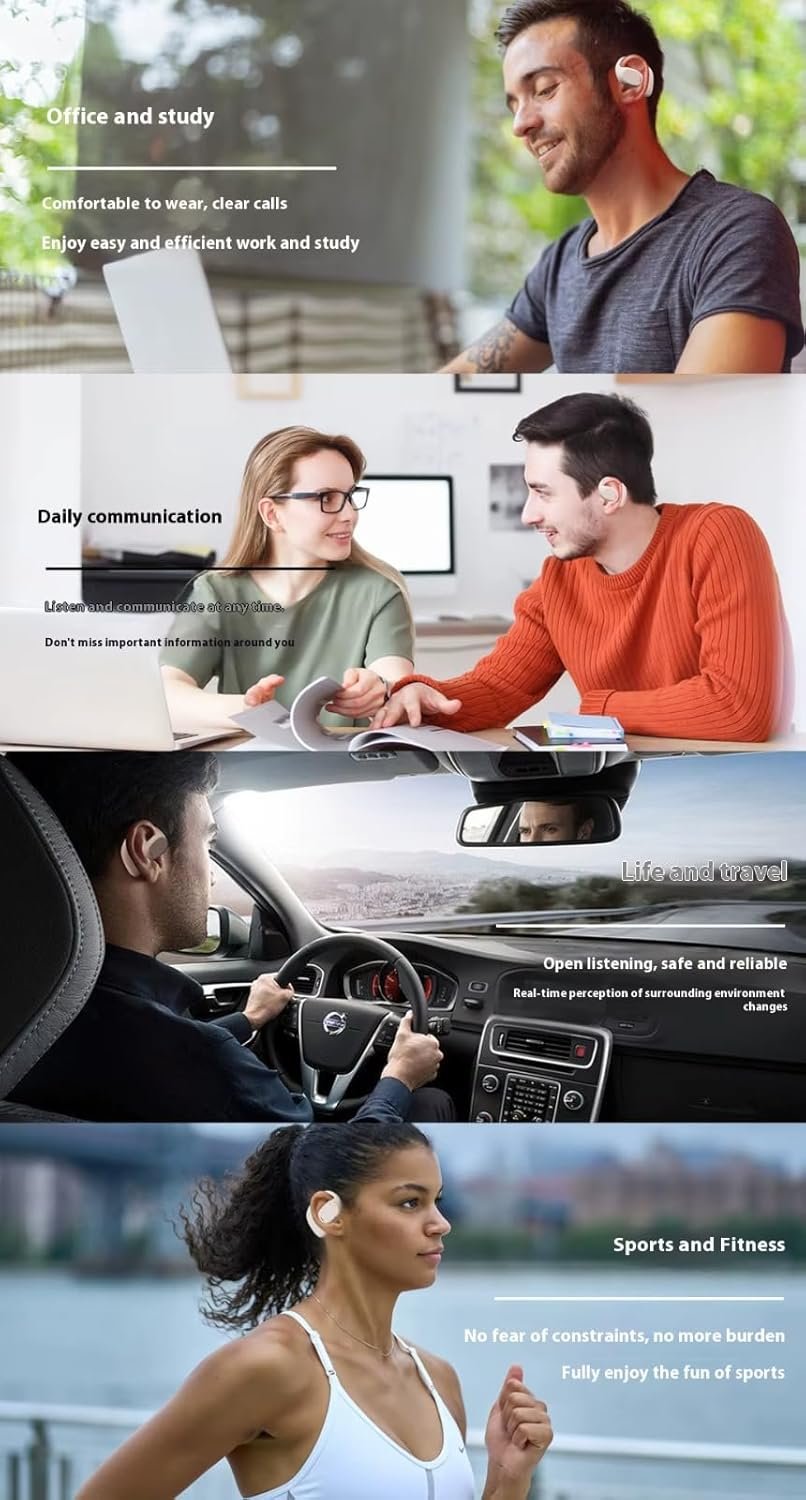 JS272 Sense OWS Wireless Over Ear Earphones | Situational Awareness | 15Mm Titanium Drivers | 40 Hrs Playback | Bluetooth V5.4 | Sports Headphone | ENC Mic for Calling | 40Ms Low Latency | Black - Image 10