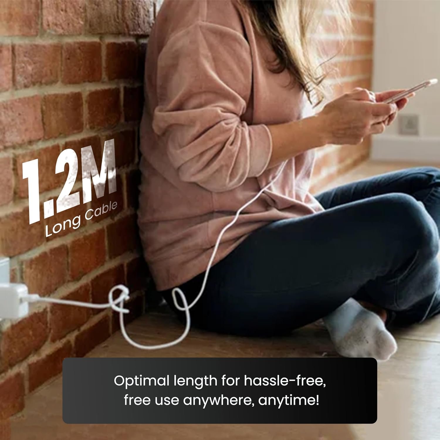 Nextech 20W USB-C to 8 Pin Fast Sync & Charge Cable | USB C to Lightning Cable 1.2M | iPhone Fast Charger Cable for iPhone 14/13/12/12 Pro Max/iPad & More - Image 7