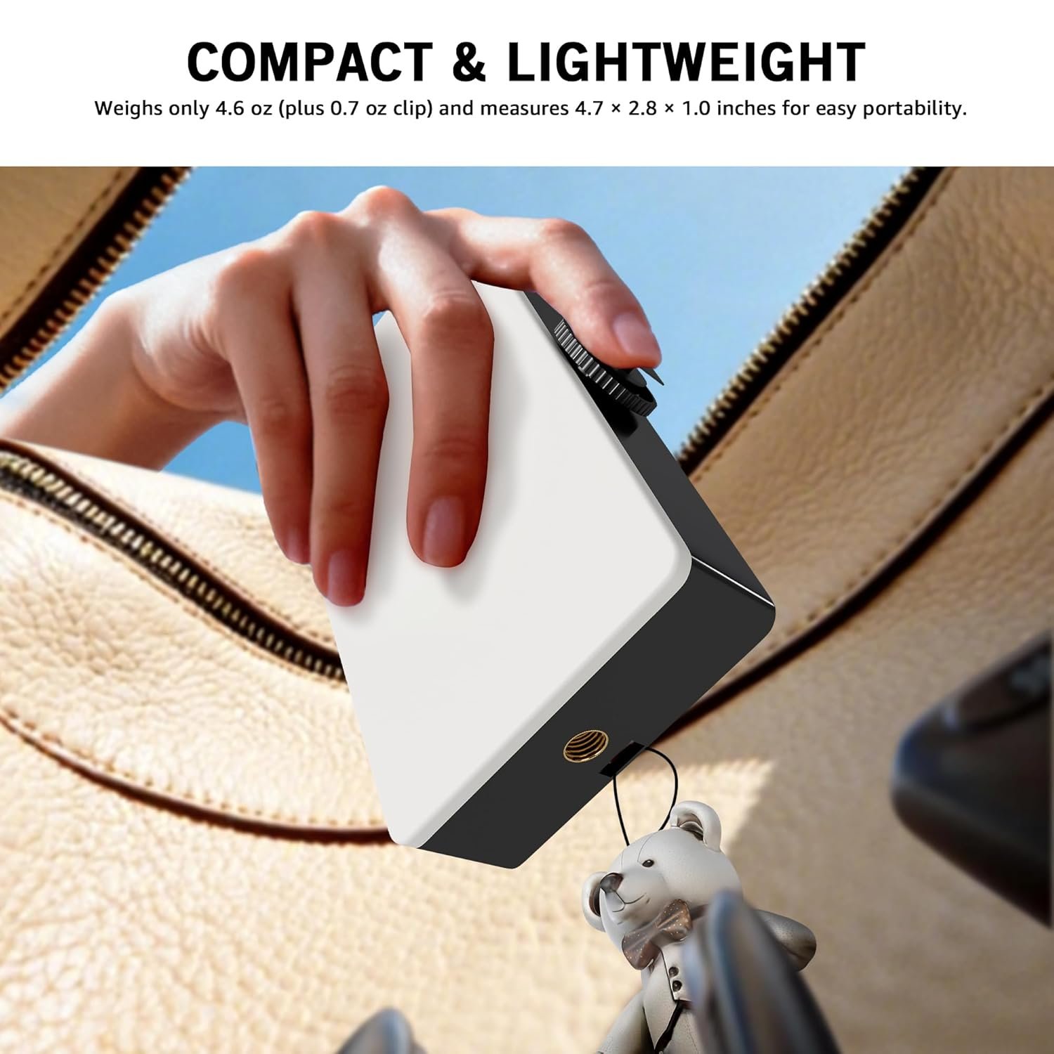 NiceVeedi RGB Selfie Light, 138 LED Beads Bi-Color Camera Light with Cold Shoe, 1/4” and Clip, 360° Full Color Photography Lighting, CRI95+/180 Minutes Runtime Video Light for Video Recording/DSLR - Image 9