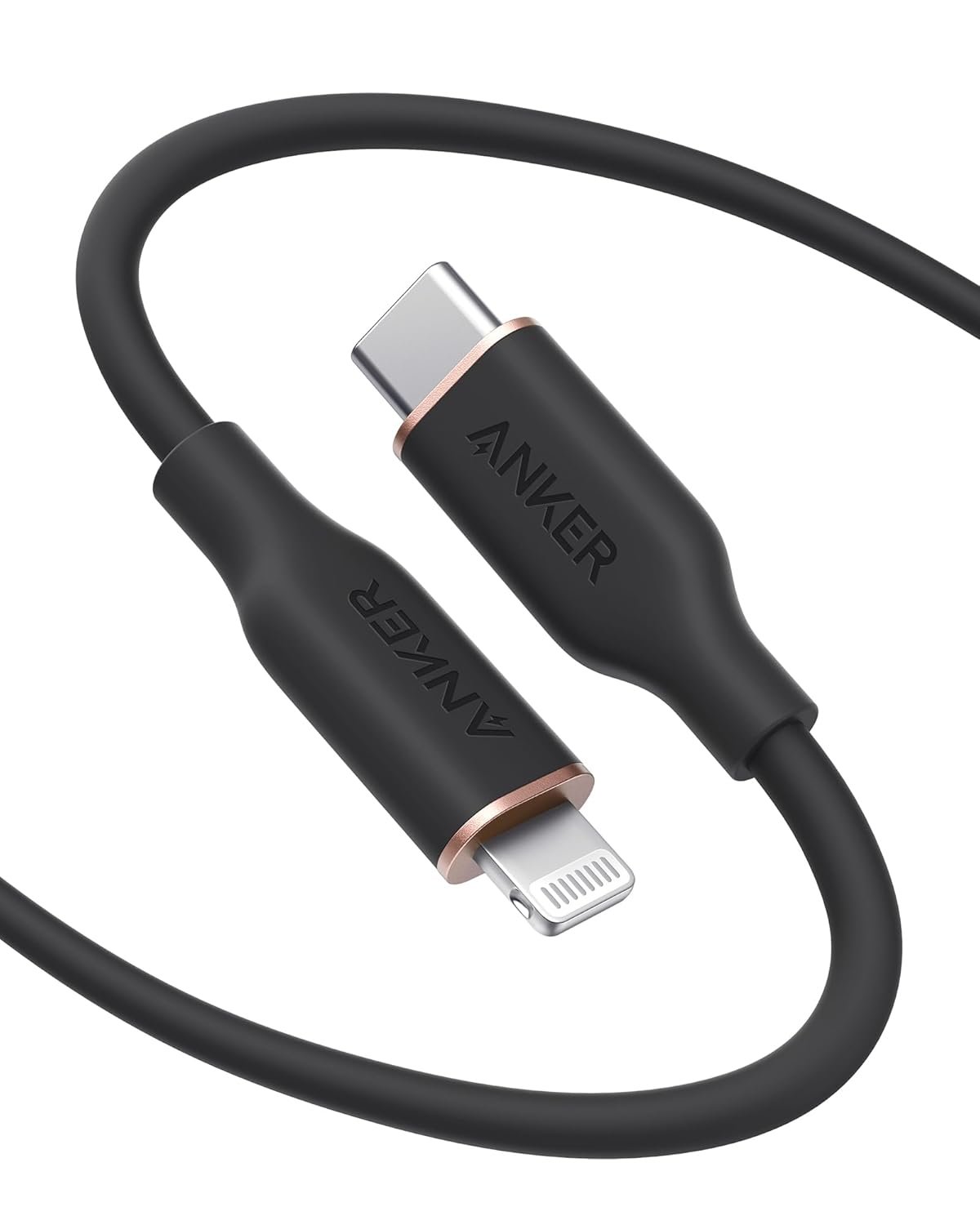 Anker Mfi Certified Type C To Lightning 100W Flow ,6Ft Black,Powerline Flow Cable,Super Fast Iphone Charging Cable(50% Charge In 30Mins)25X More Durable,Data Sync Compatibility&Power Delivery(Pd) - Image 2