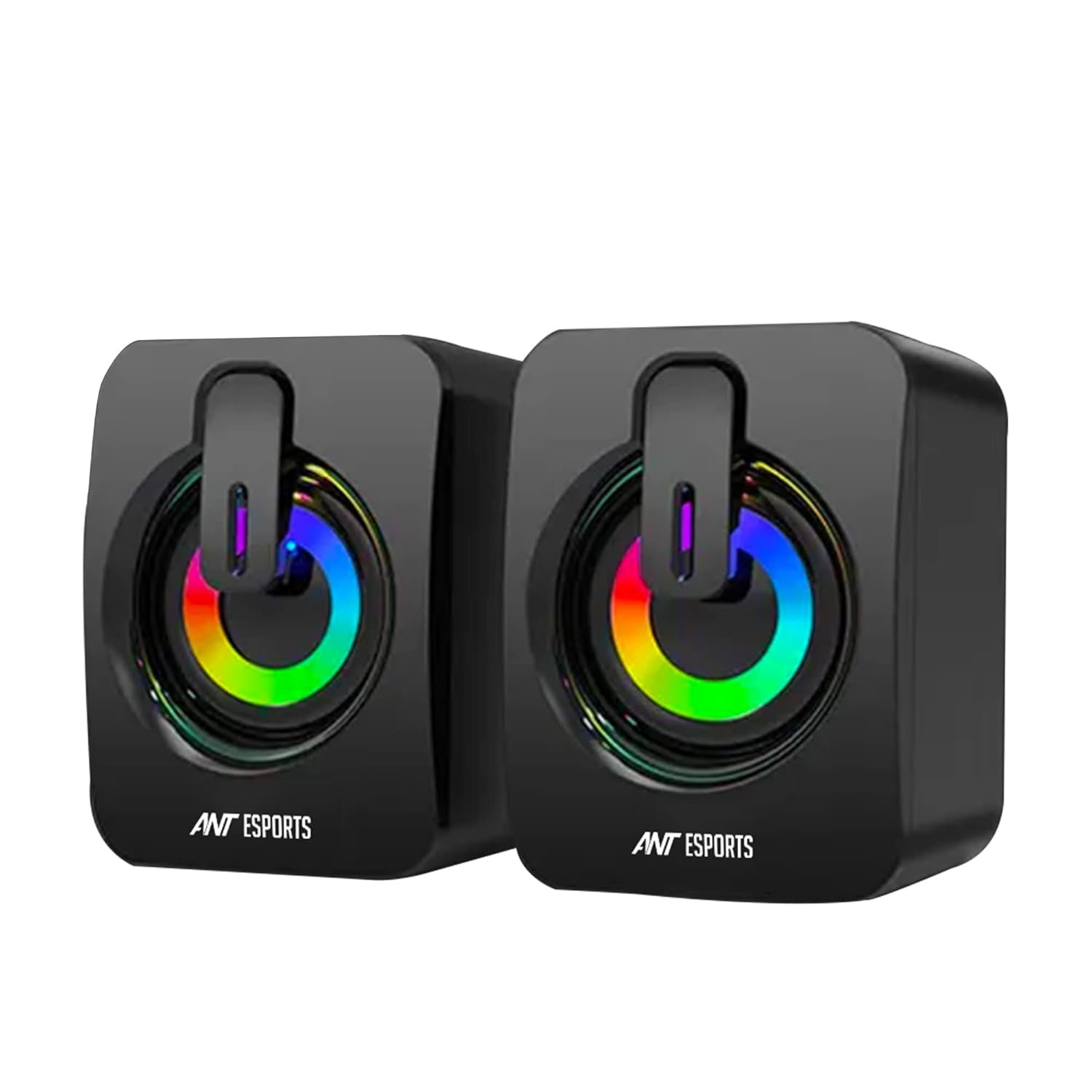 Ant Esports GS170 Gaming Speaker for PC, Stereo 2.0 USB Powered Desktop Speaker with 3.5 mm Aux-in, in-line Volume Control, RGB LED Lights Mini Multimedia Speakers for PC, Laptop, Tablet, Cellphone - Image 2