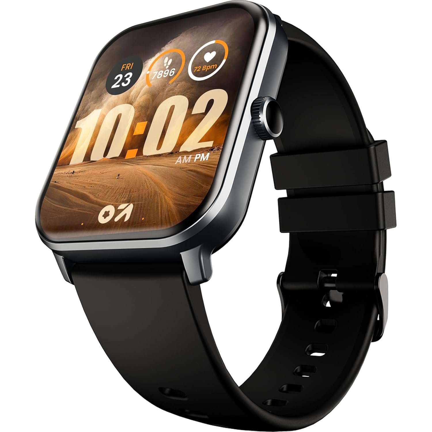Boult GOBOULT (Formerly Drift+ Smart Watch 1.85''HD Screen, Bluetooth Calling, IP68, 500 Nits Brightness,150+ Watchfaces, AI Voice Assistant, SpO2 Monitoring, 100+ Sports Mode Smartwatch (Jet Black) - Image 2