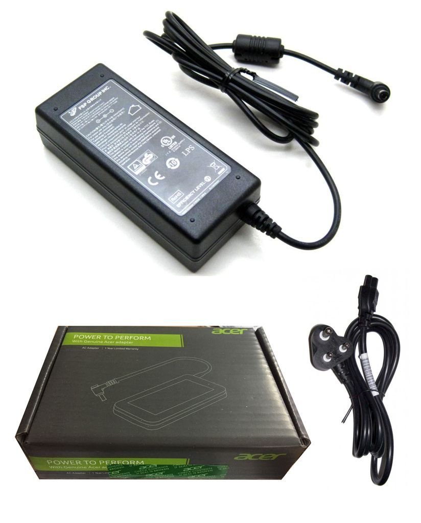 Fugen Power Cable & accer Original Genuine Laptop Battery Adapter Charger 65w 19v 3.42a accer Aspire 2026 2026lmi 2026wlmi 2420 2900 2920 - Image 2