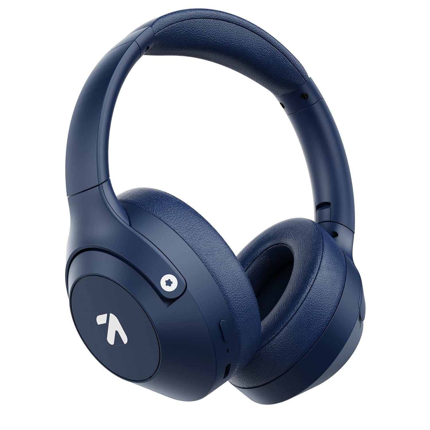 GOBOULT Flex On Ear Bluetooth Headphones with 80H Playtime, 40mm Bass Drivers, Zen™ ENC Mic, Type-C Fast Charging, BT 5.4, AUX, 60ms Low Latency, IPX5, Wireless Headphone(Navy Blue) - Image 2