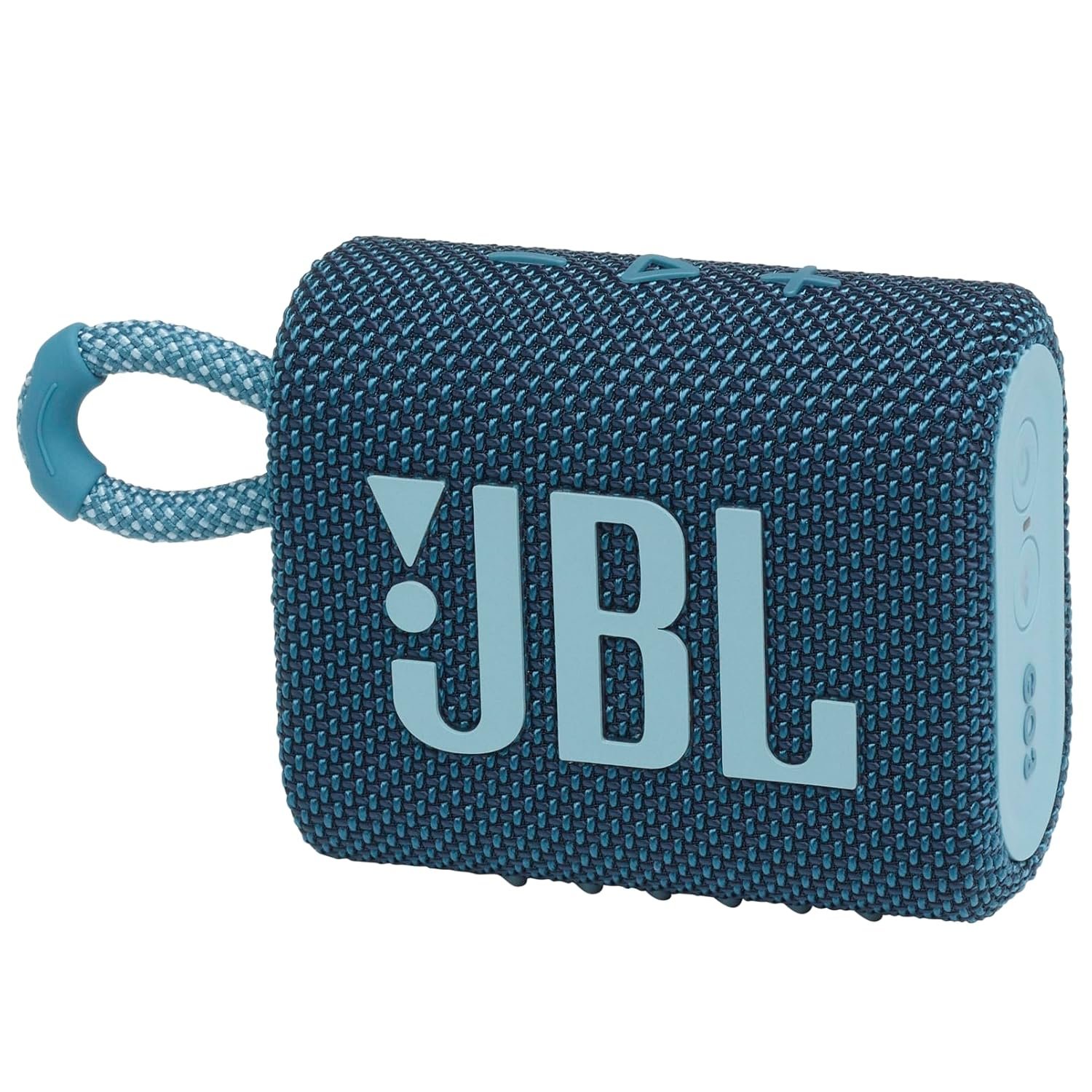 JBL Go 3, Wireless Ultra Portable Bluetooth Speaker, Pro Sound, Vibrant Colors with Rugged Fabric Design, Waterproof, Type C (Without Mic, Blue) - Image 2