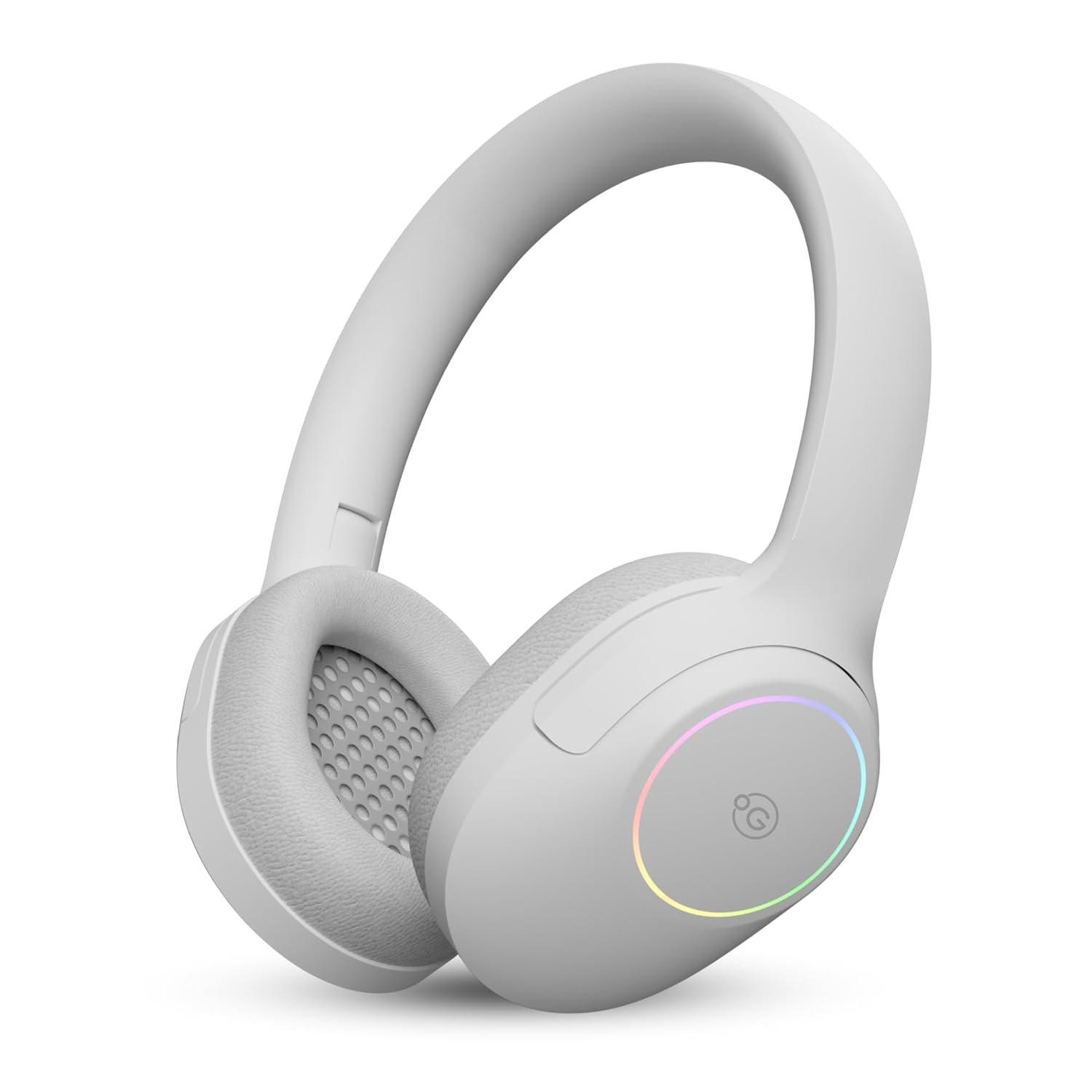 OOGE Echo 200 Wireless Bluetooth Headphones (White), 30H Playtime, 800H Standby Time, RGB Light, 250mAh Battery, Bluetooth 5.3, 10m Range, 1-Year Warranty - Image 2