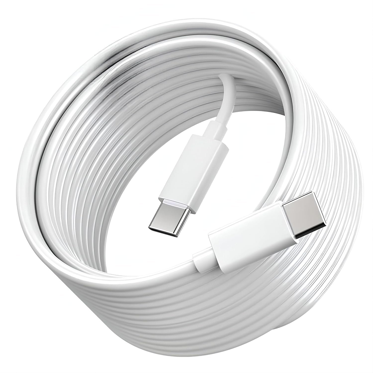 Original Type C 25W 100 CM Fast Charging Cable Type-C Cord Compatible with Galaxy S25,S25 Plus,A15,A14,M14,F14,M34,A34,A54,S21,S22,S23 and Other USB C Devices High-Speed & Data Transfer,White - Image 2