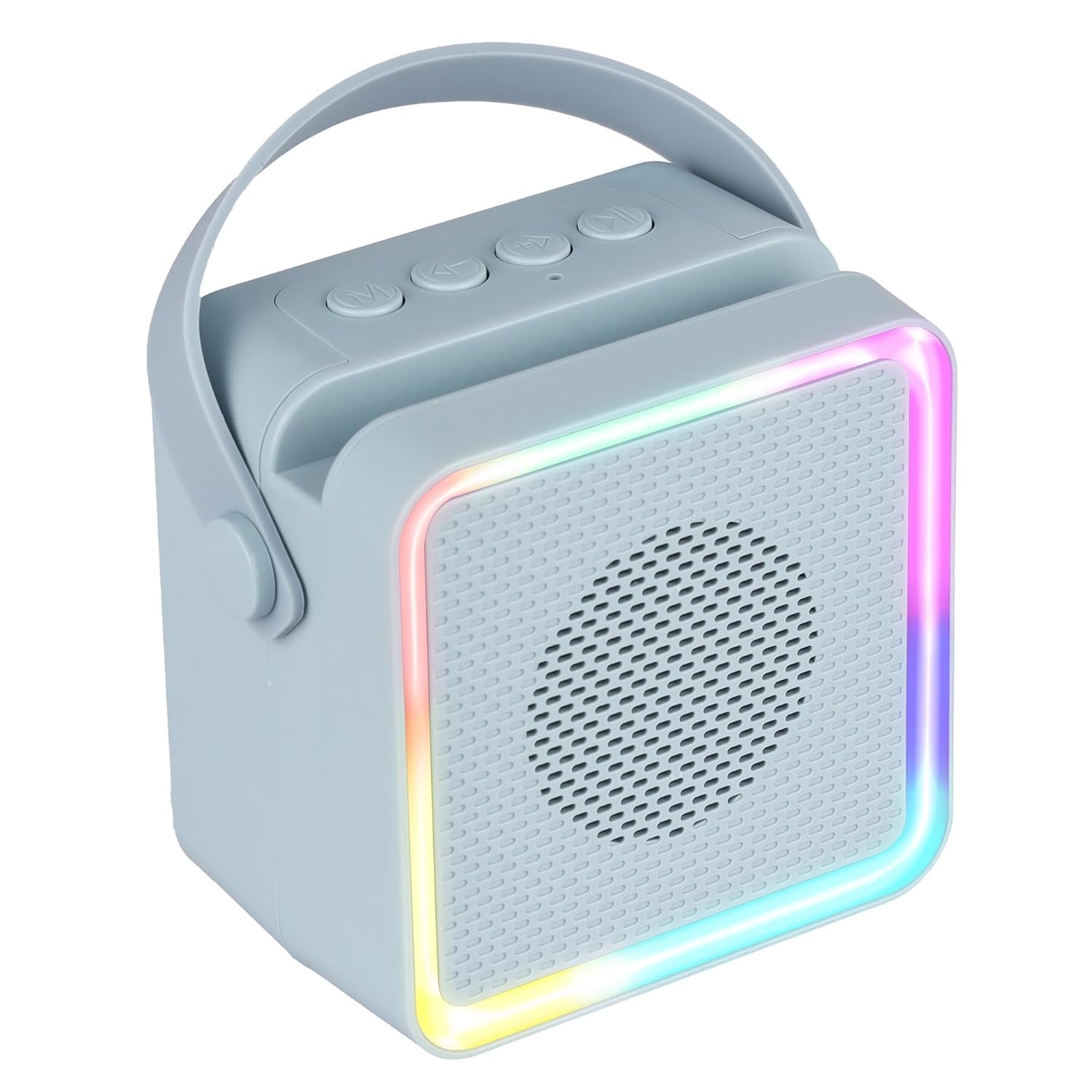 ZEBRONICS County 8, Portable Bluetooth Speaker, 8 Watts, Upto 7 Hours Playback, Passive Radiator, BTv5.3 | TWS | USB | mSD, RGB LED, Call Function, Compact Design, Carry Strap (Sky Blue) - Image 2
