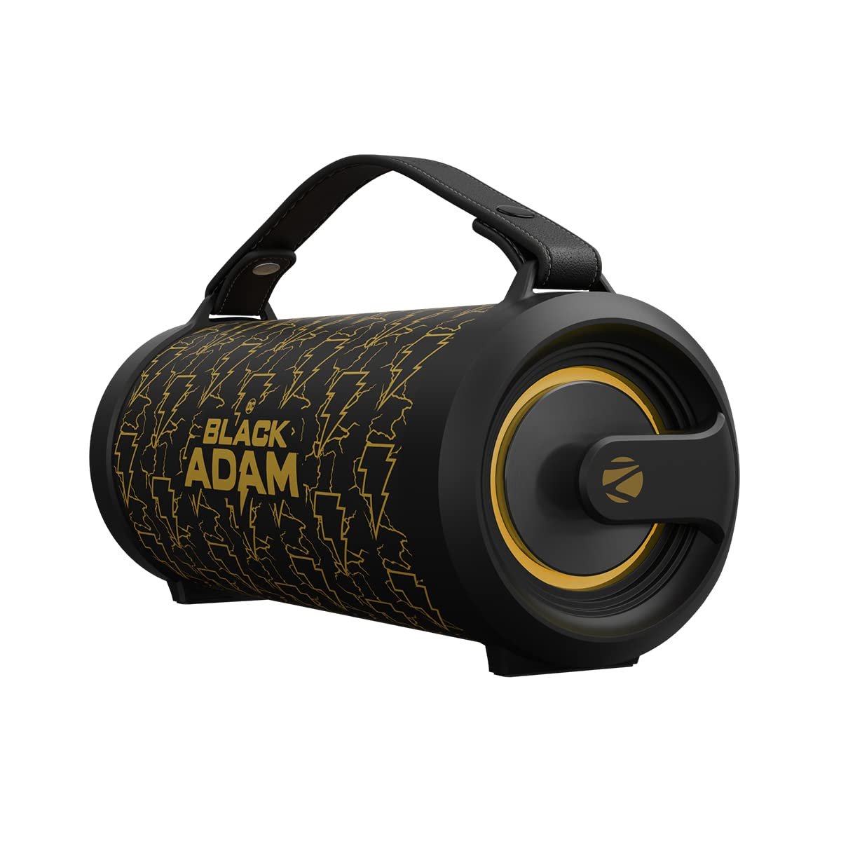 ZEBRONICS DC Black ADAM Edition Rocket 500 Bluetooth 5.0 Portable Speaker 20W RMS, TWS, 10 Hour Backup, Built-in Rechargeable Battery, RGB Lights, Detachable Handle, Wired mic Port & Type C - Image 2
