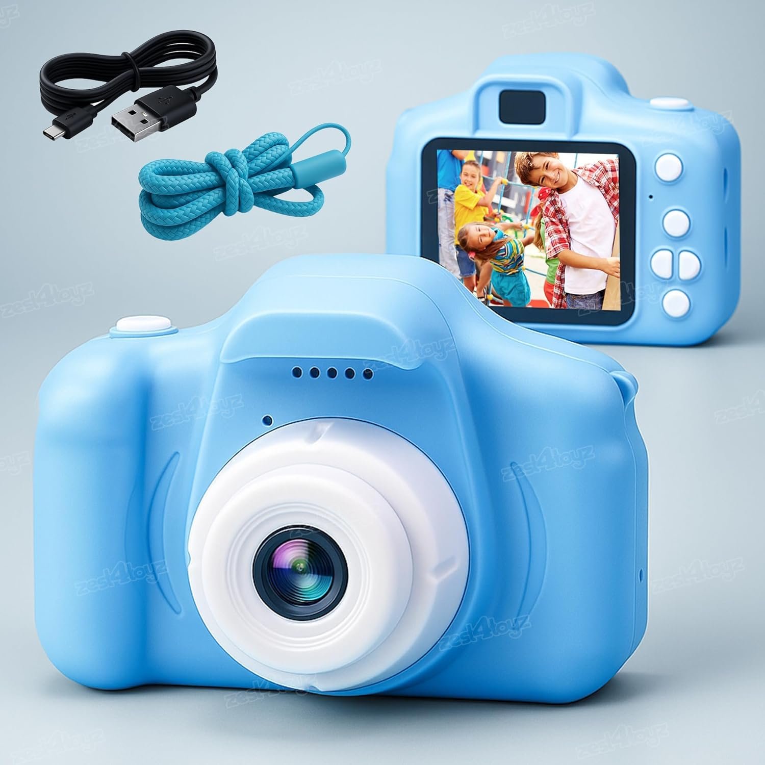 Zest 4 Toyz Digital Camera for Kids Camera for Photos and Videos Mini Camera for Photography USB Rechargeable with 2 Inch Screen HD Capture Expandable Memory Gift for Kids - Multicolor - Image 2