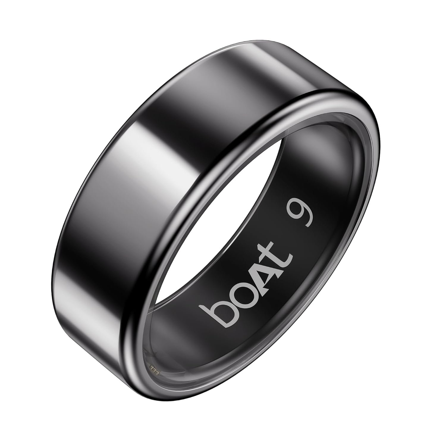 boAt New Launch SmartRing Active Plus, Auto Heart Rate, Sleep, SpO2, Stress & Skin Temperature Monitor, Stainless-Steel Build, Lightweight, 30-Days Battery, Magnetic Charging Case(9, Midnight Black) - Image 2
