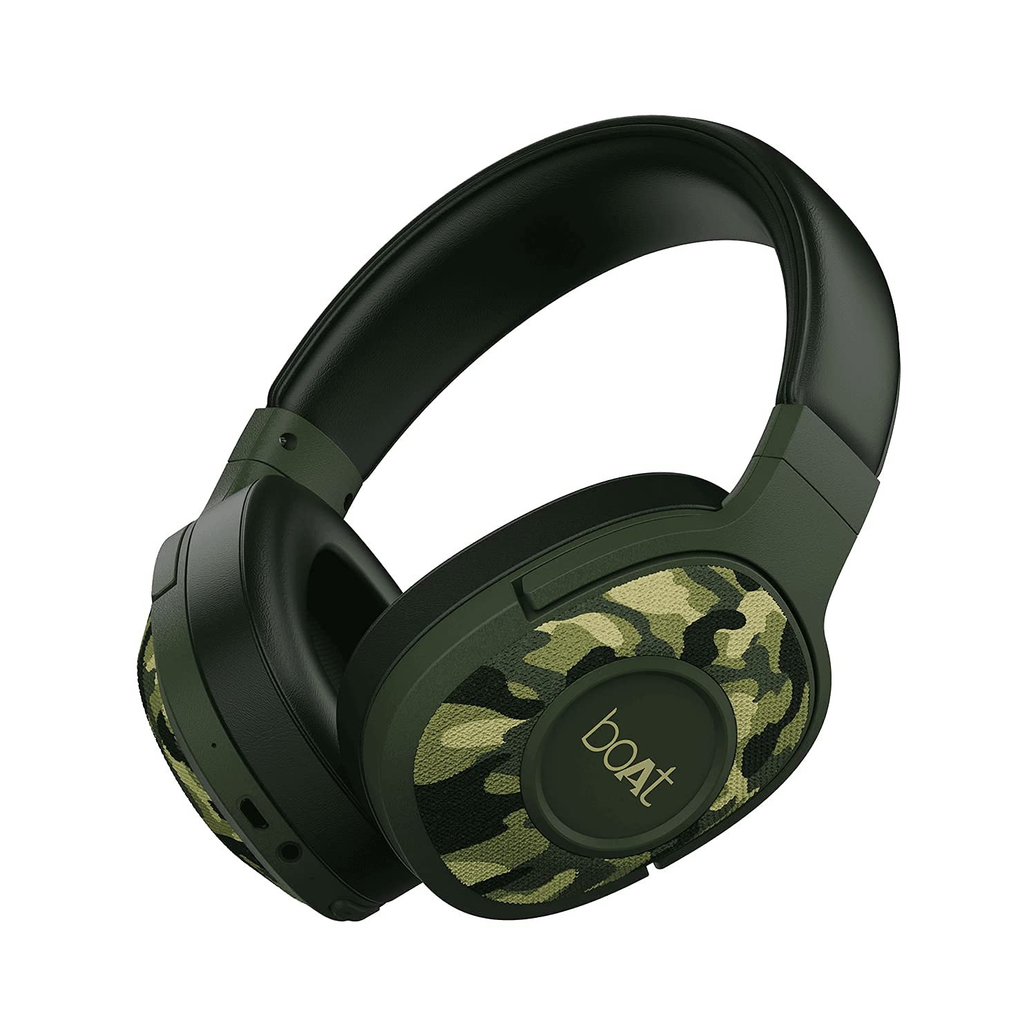 boAt Rockerz 558 Bluetooth Wireless Over Ear Headphones with Mic Upto 20 Hours Playback, 50MM Drivers, Soft Padded Ear Cushions and Physical Noise Isolation(Army Green) - Image 2