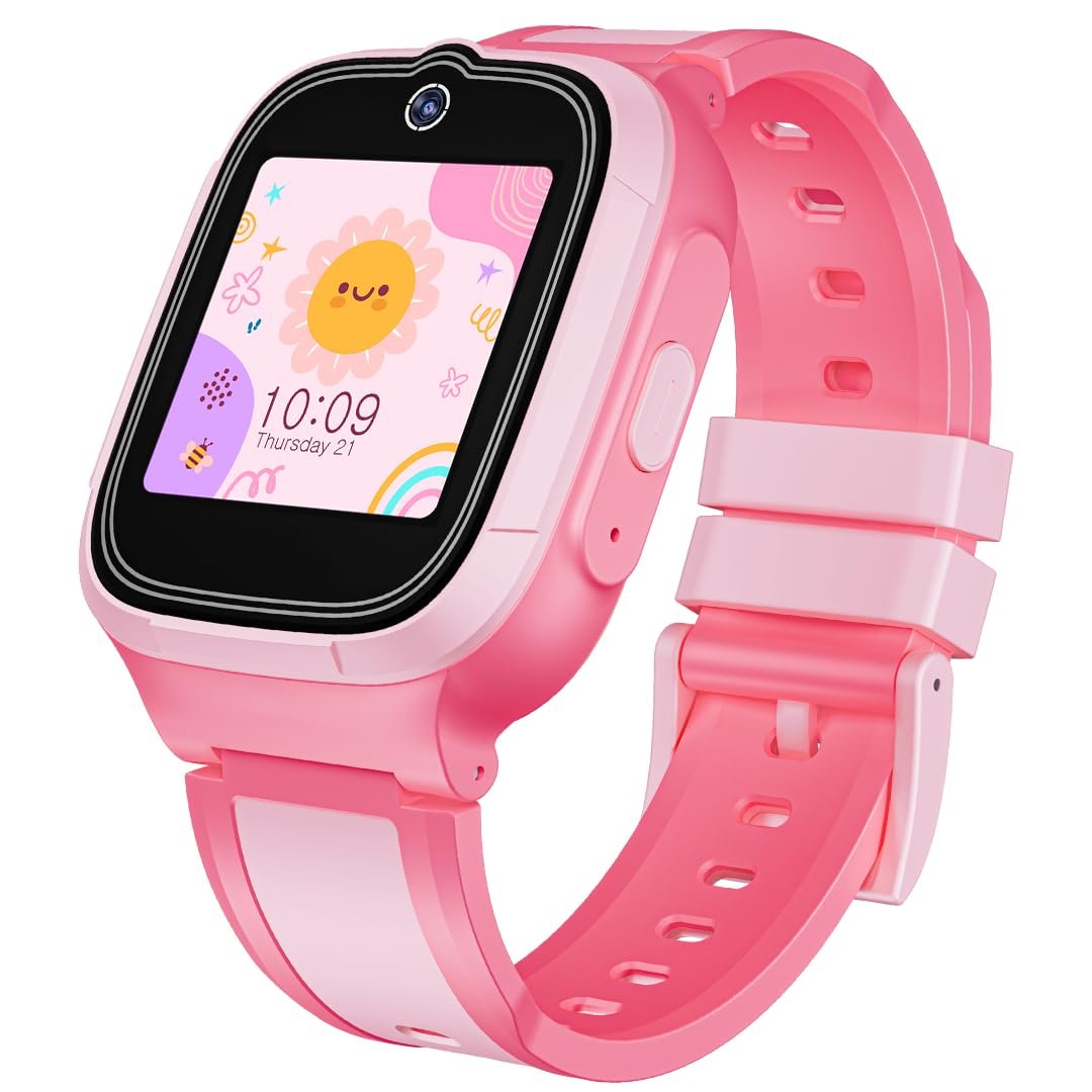 boAt Wanderer Smart Kids Watch w/ 2-Way Video & Voice Calls, SOS, Geo Fencing, Restrict Unknown Calls, Parental Controls,2MP Camera 1.43" (3.6 cm) HD Display Fitness Smart Watch (Candy Pink) - Image 2