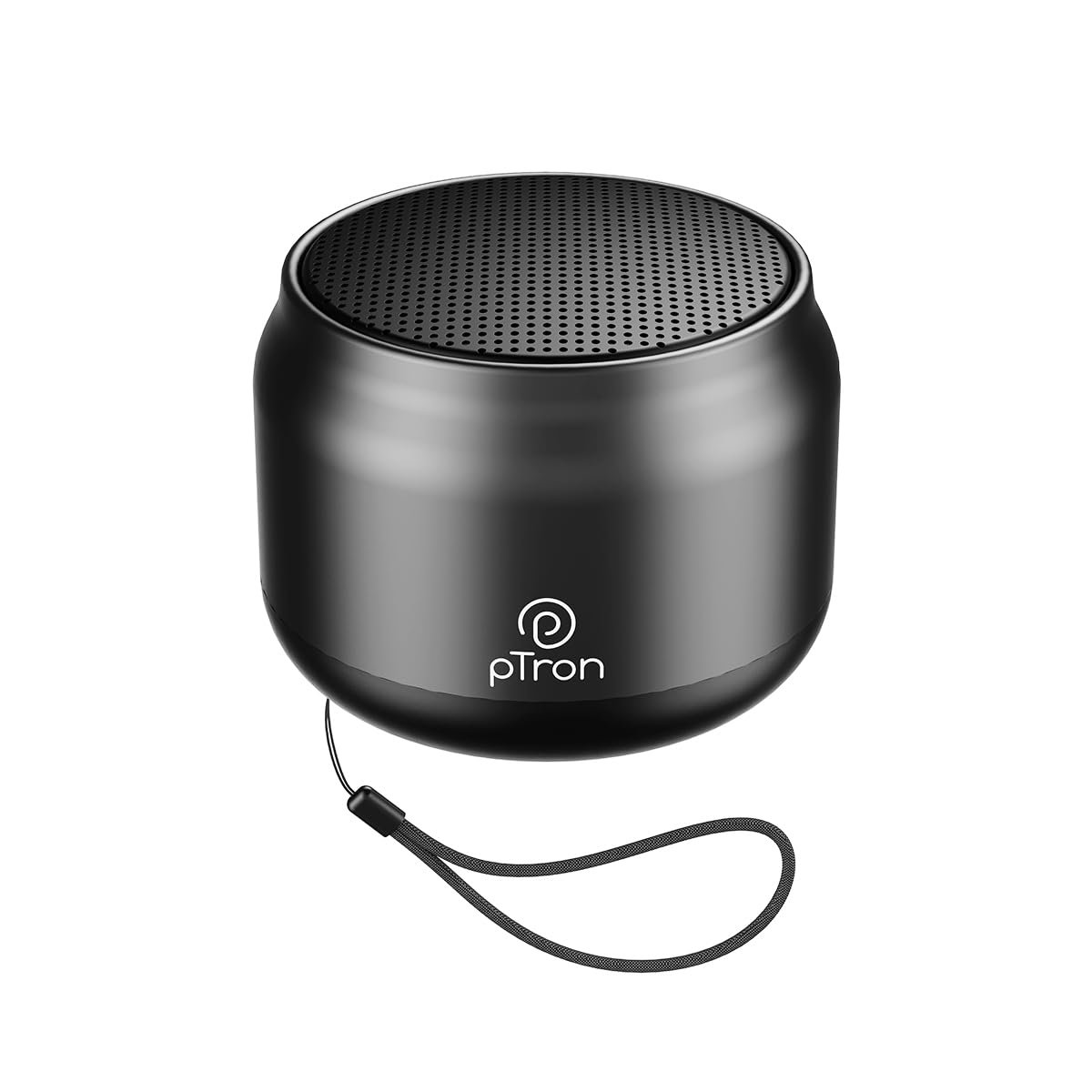 pTron Newly Launched Fusion Hook v2 6W Bluetooth Speaker with 8 Hrs Playtime, 2.04" Neo Driver for Pristine Sound, Mini Size Portable Speaker, BTv5.1 Connectivity, TWS Feature & Type C Charging(Black) - Image 2