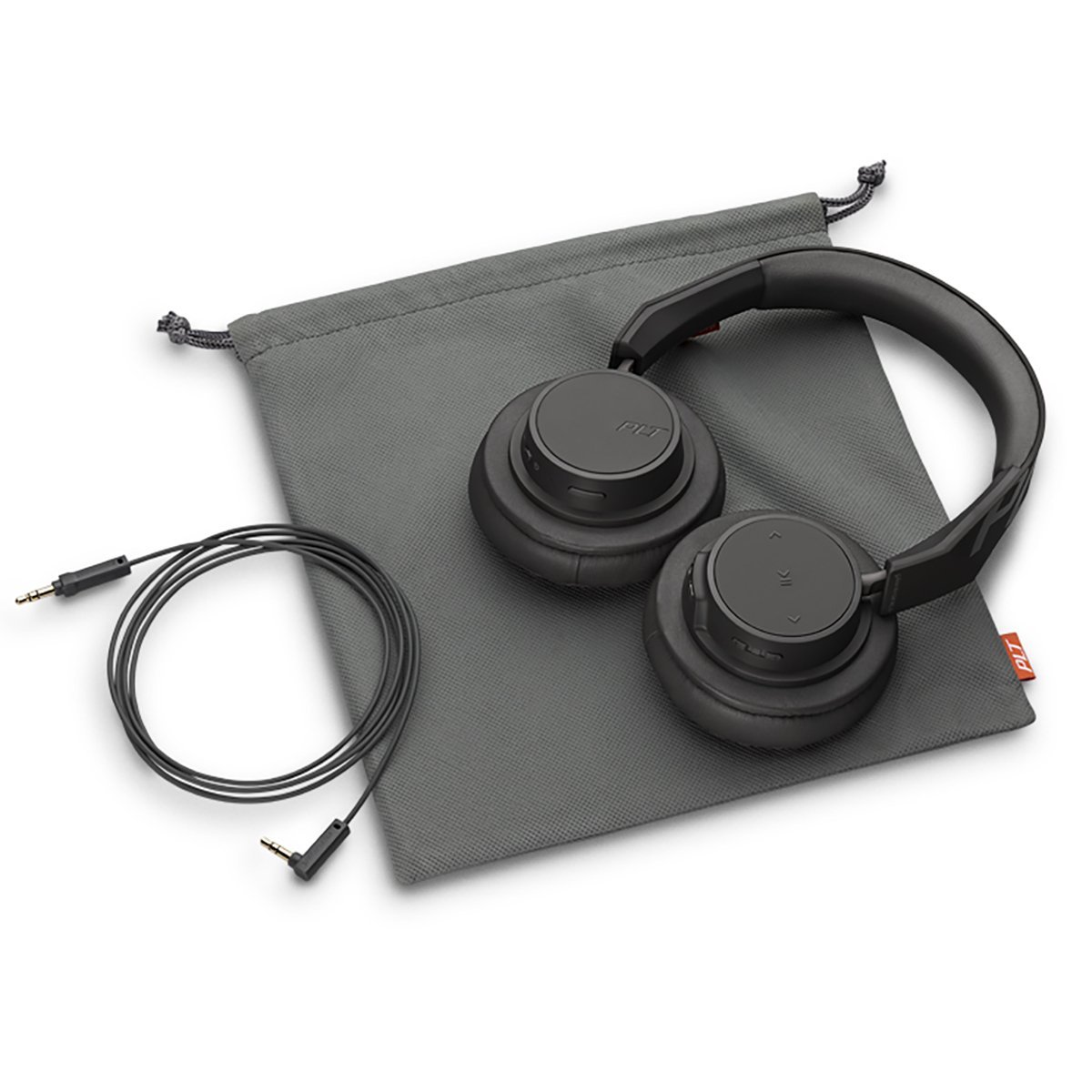 Plantronics BackBeat Go 600 Wireless Bluetooth Over the Ear Headphone with Mic (Black) - Image 4