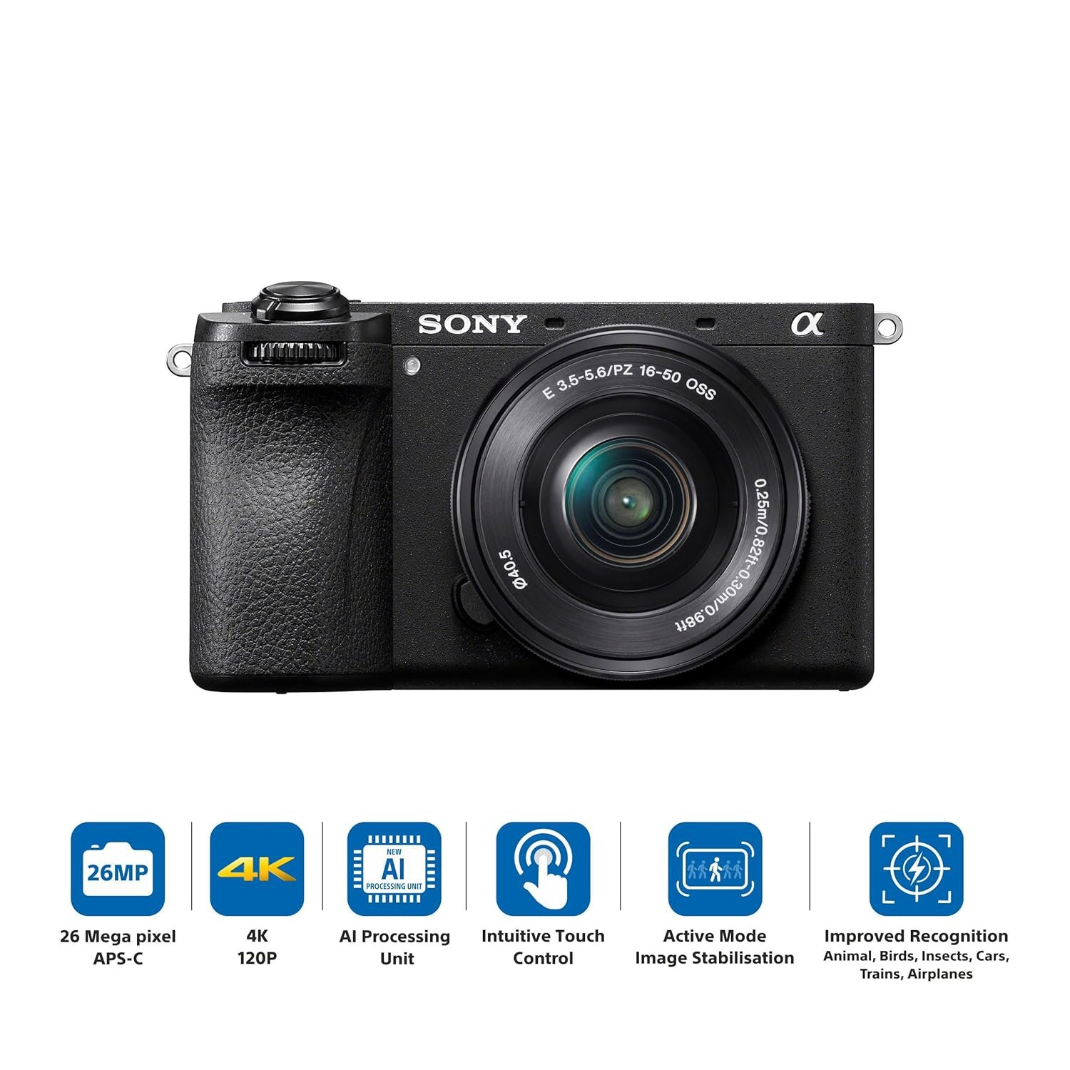 Sony Alpha ILCE-6700M APS-C Interchangeable-Lens Mirrorless Camera (Body + 18-135 mm Power Zoom Lens) | Made for Creators | 26.0 MP | Artificial Intelligence based Autofocus | 4K 60p Recording - Black - Image 3