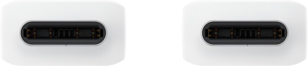 Samsung Original USB-C to USB-C Cable 3.3FT (5A) Compatible with Samsung A14 5G Cellular Phone, Type-C Charging Cable 1m Device Type C Power Data Sync PD Cord 45W – (White) - Image 3