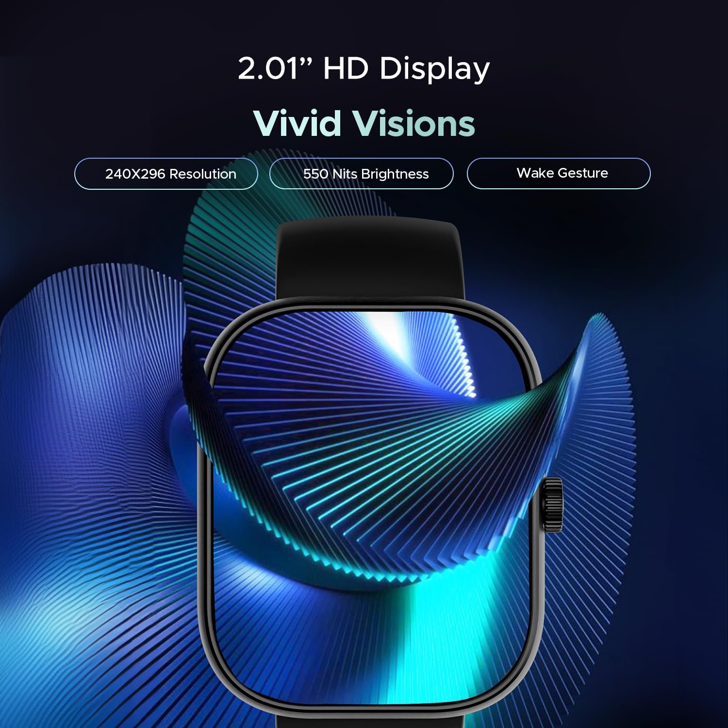 boAt Wave Sigma 3 w/Turn-by-Turn Navigation, 2.01" HD Display, Bluetooth Calling, Crest+ OS, QR Tray, Watch Face Studio, Coins, Emergency SOS Smart Watch for Men & Women(Active Black) - Image 4