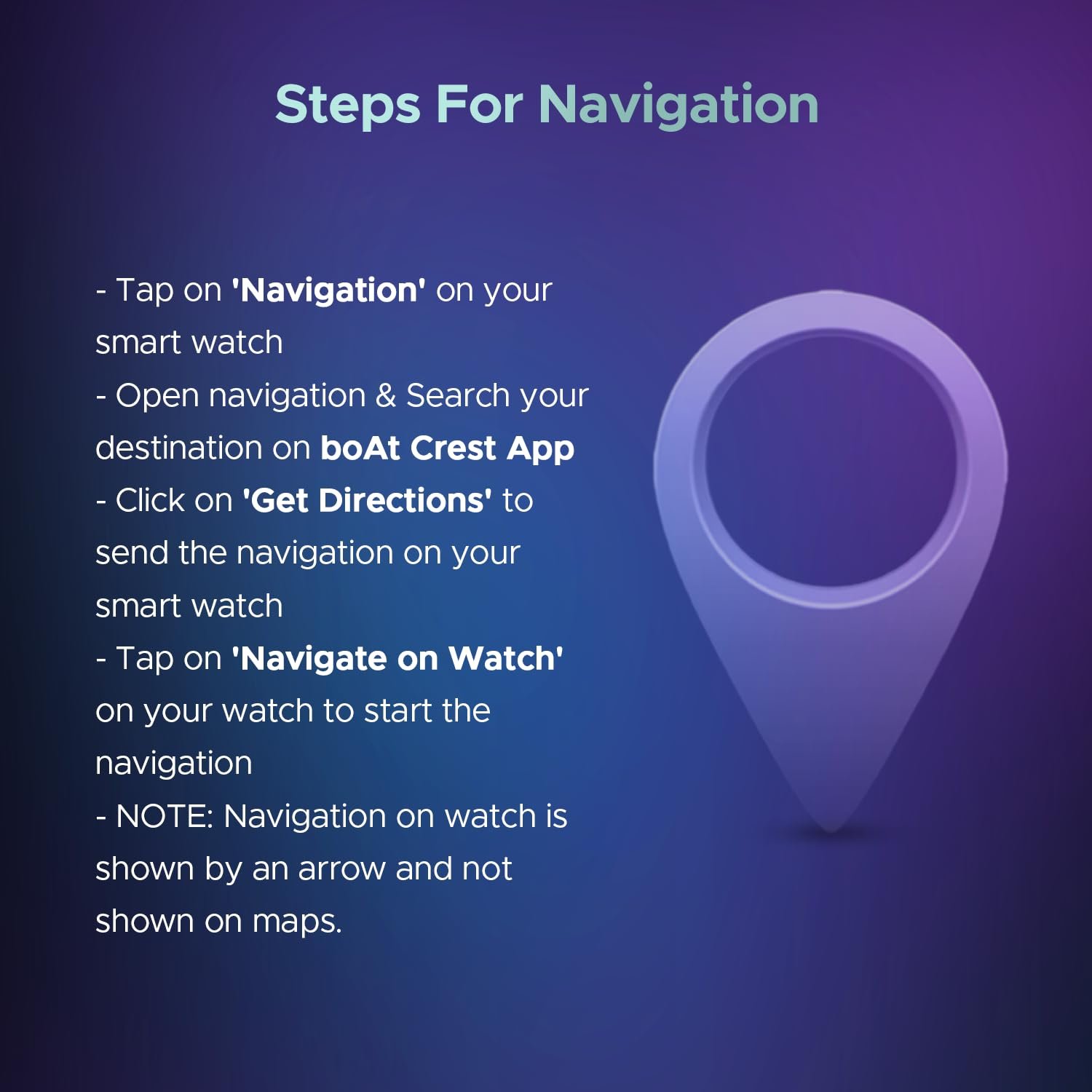 boAt Wave Sigma 3 w/Turn-by-Turn Navigation, 2.01" HD Display, Bluetooth Calling, Crest+ OS, QR Tray, Watch Face Studio, Coins, Emergency SOS Smart Watch for Men & Women(Active Black) - Image 7