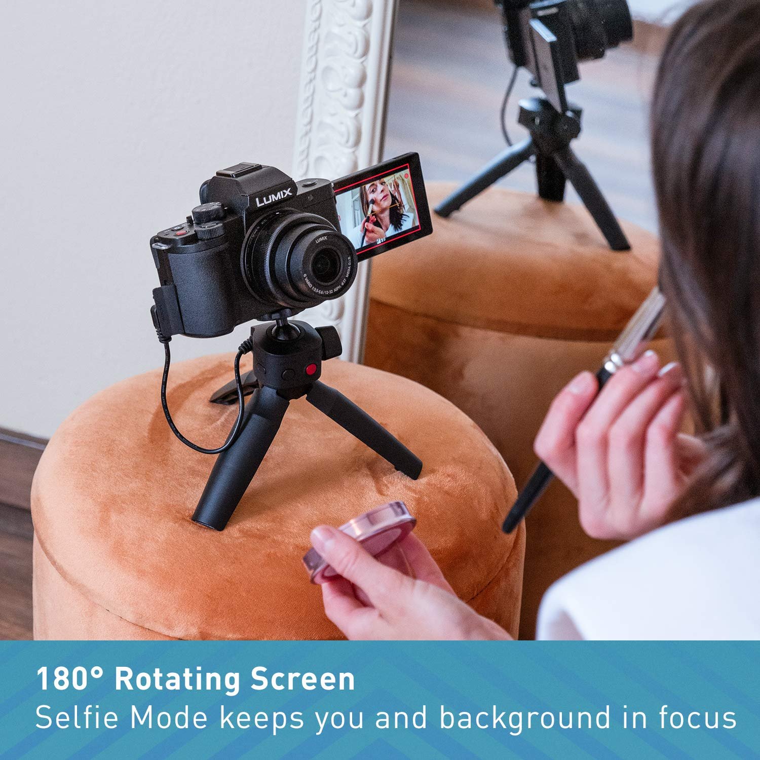 Panasonic LUMIX G100 4k Mirrorless Camera, Lightweight Camera for Photo and Video, Built-in Microphone, Micro Four Thirds with 12-32mm Lens, 5-Axis Hybrid I.S, 4K 24p 30p Video, DC-G100KK (Black) - Image 3