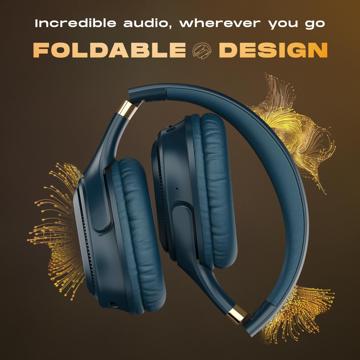 Noise Airwave Max 3 Bluetooth On Ear Headphones with 70H Playtime, 40mm Driver, Low Latency(up to 45ms),Dual Pairing, BT v5.3 (Midnight Blue) - Image 3