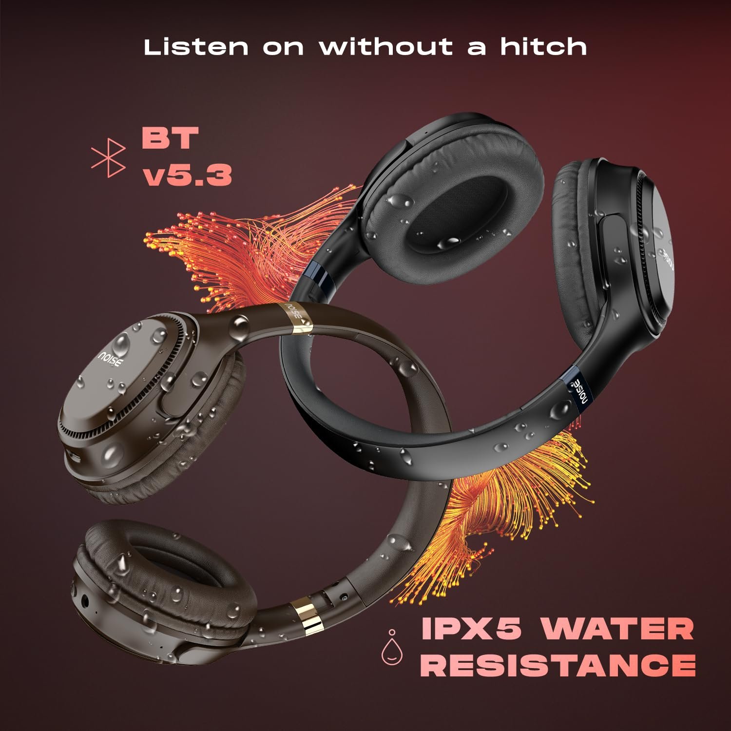 Noise Airwave Max 3 Bluetooth On Ear Headphones with 70H Playtime, 40mm Driver, Low Latency(up to 45ms),Dual Pairing, BT v5.3 (Midnight Blue) - Image 9