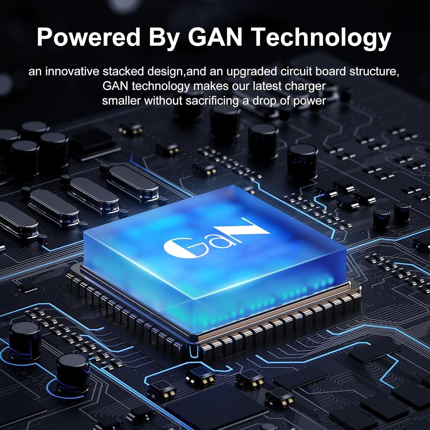 65W 3-Port Type C and Type A Super Fast Charging Wall Charger, GaN Trio Adapter for Samsung Galaxy S23 Ultra/S23/S23+/S22/S22 Ultra/S22+/S21 Fe 5G/S20 Ultra/Z Fold 5/4/3/ Z Flip 5/4/3Earbuds/laptops - Image 3