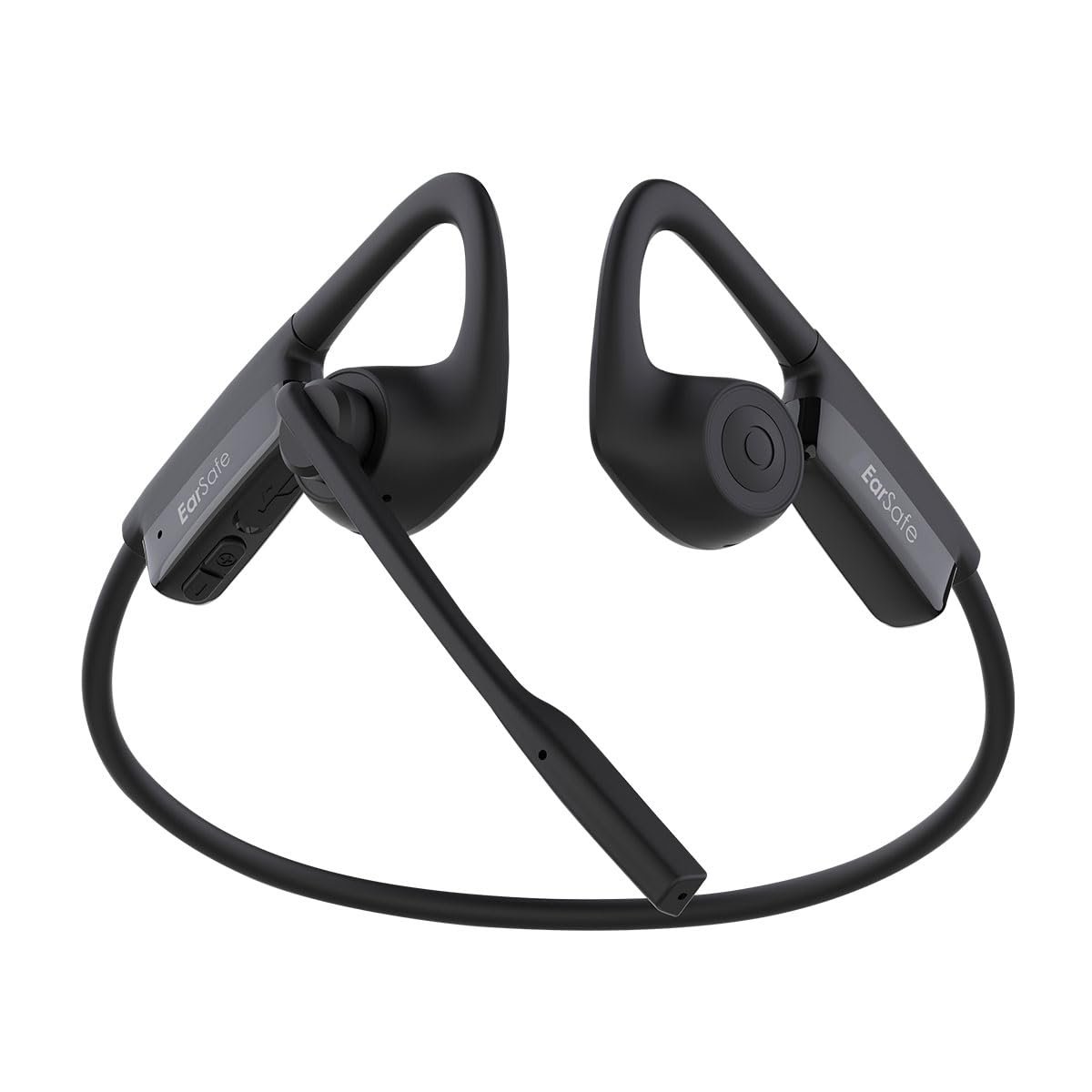 ng Earsafe Comm Open Ear Air Conduction Headphone, Noise Cancelling Boom Mic Earphone, Computer/PC/Laptop Use, 10M Fast C-Type Charge, 17H Playtime, Ideal for Home, Office, Zoom Meetings (Black) - Image 3