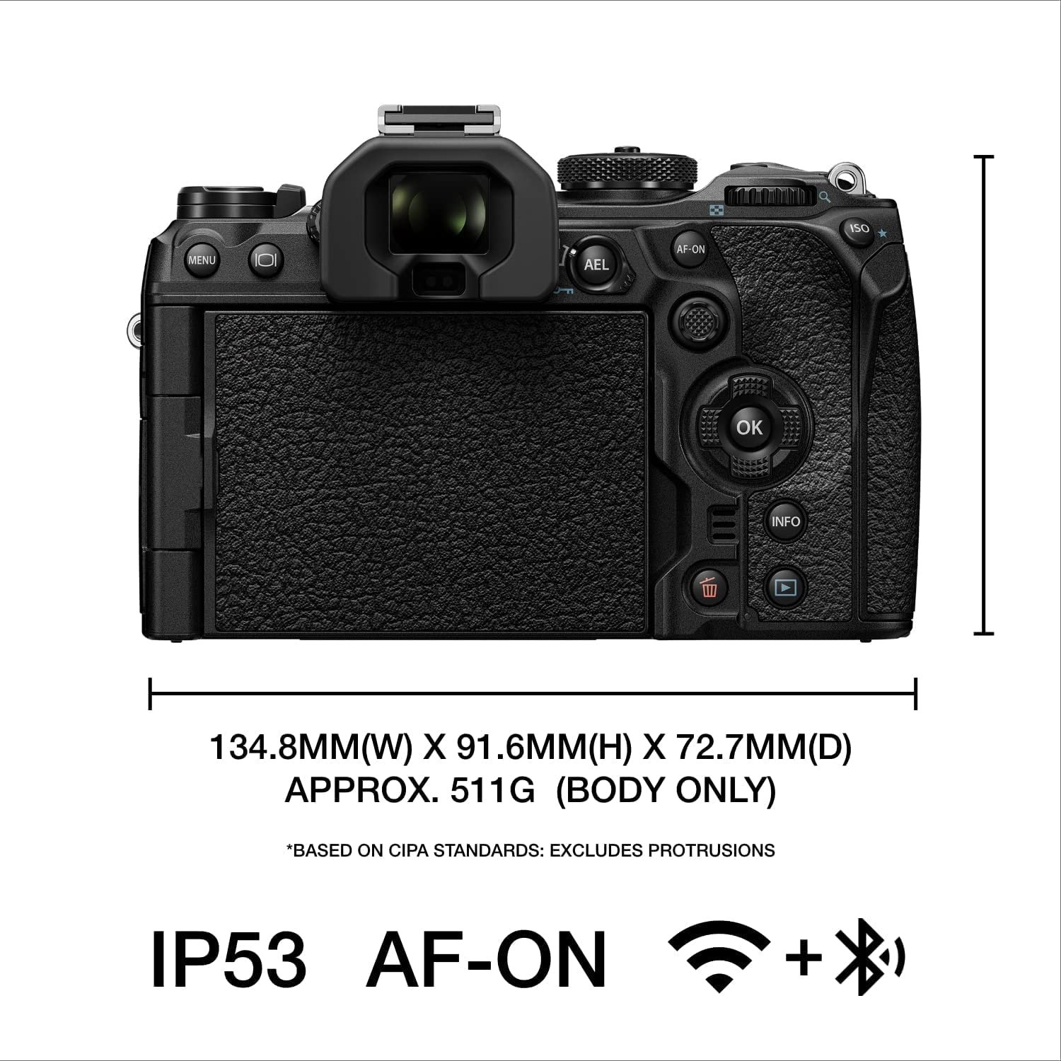 OM System OM-1 Camera Body, Black - Image 3