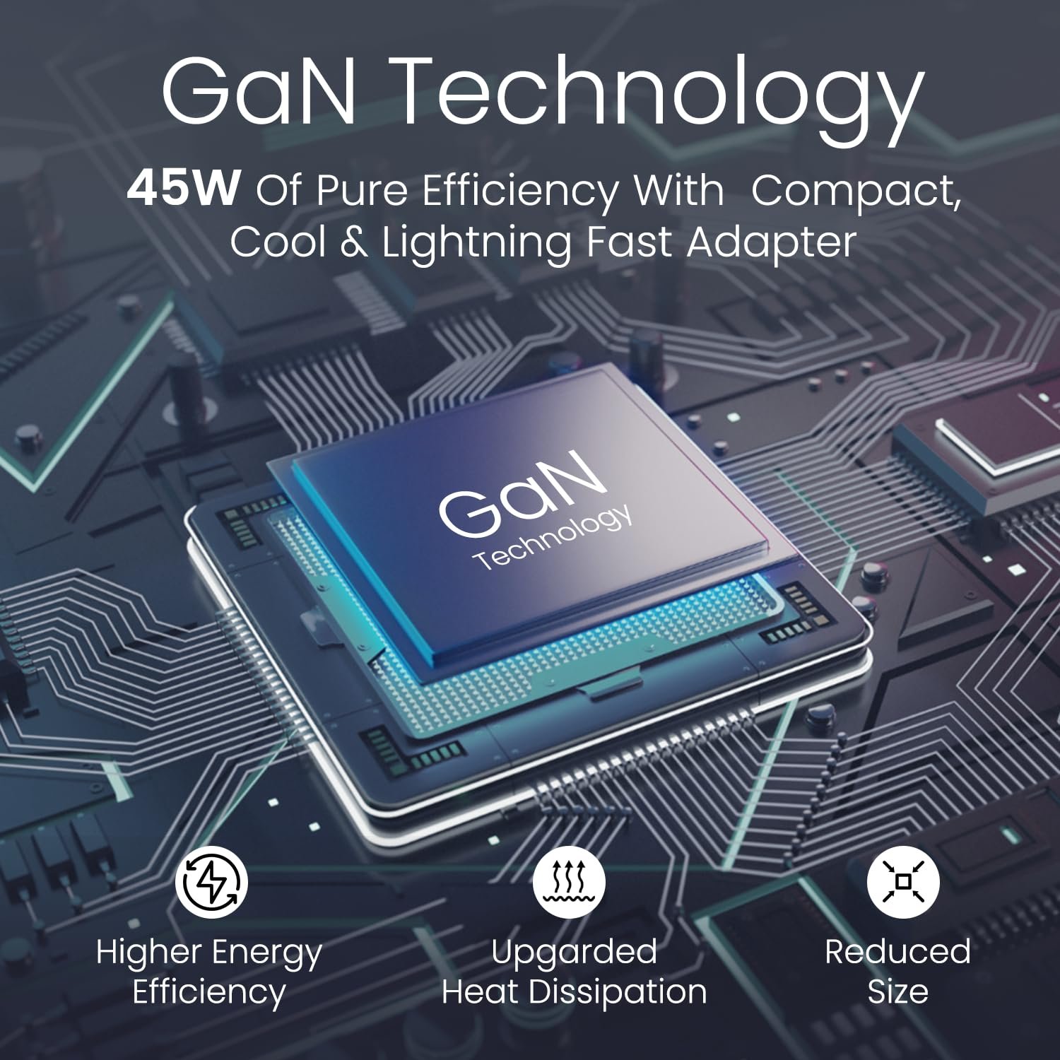 Portronics 45W Adapto 45C Type C SuperFast Charger Adaptor with Type C Cable, Best for Nothing,iPhone,Samsung Galaxy S24/S23/S22/S21/S20 (Ultra/Plus/Fe), Note(All Series), Z Fold/Flip/S/A/F/M Series - Image 4