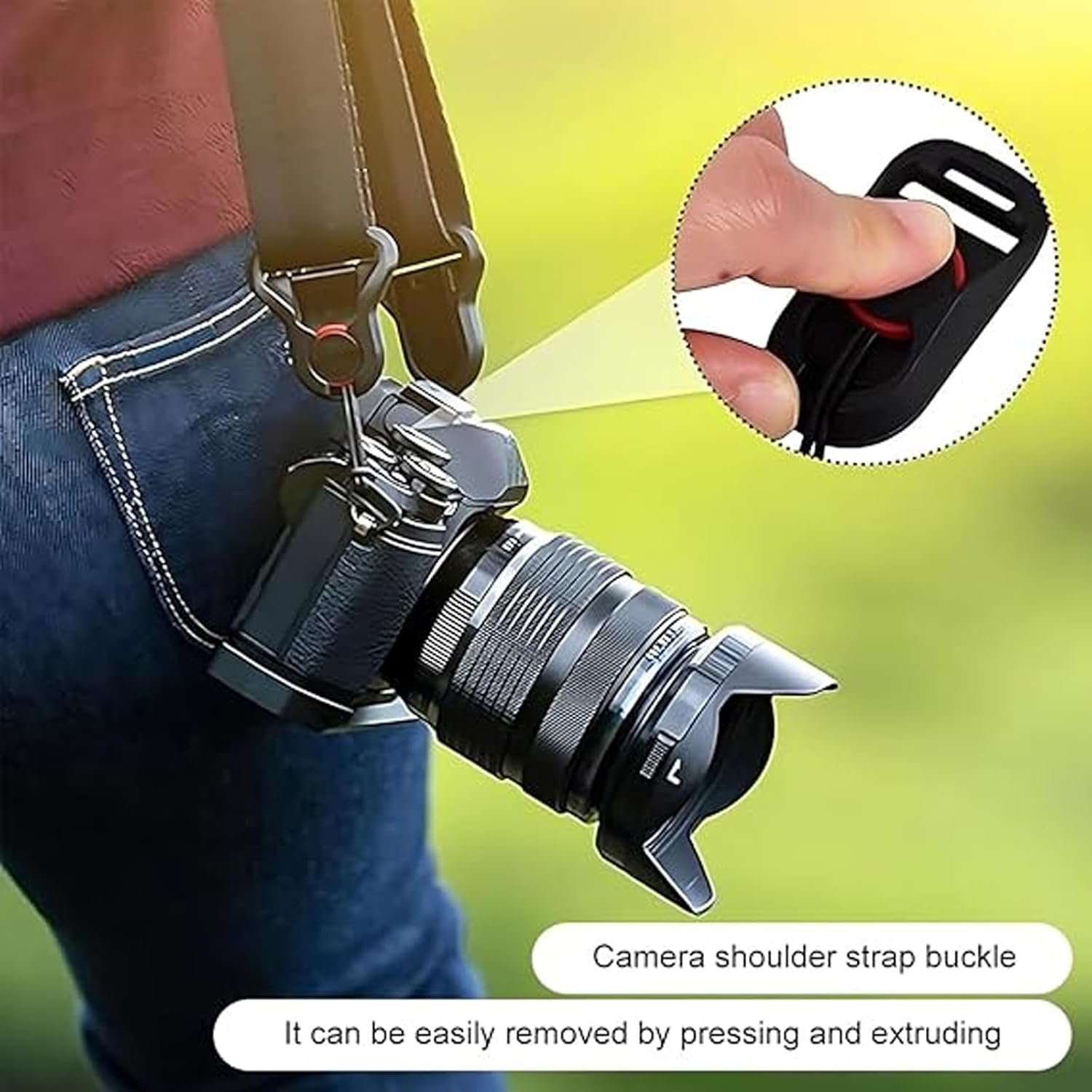 6 Pieces Camera Strap Quick Release Combo Buckle, Secure Anchor Links for DSLR and Mirrorless Cameras, Durable Construction (Black) - Image 5