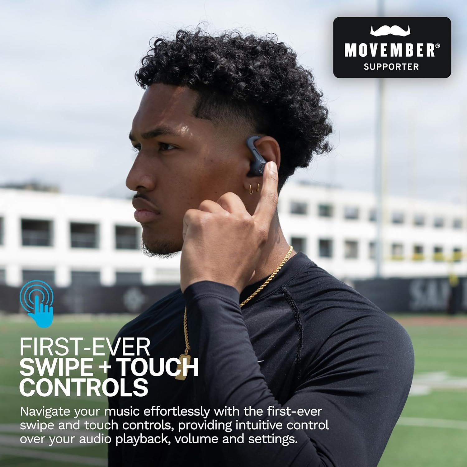 JLab JBuds Sport ANC 4 Active Noise Cancelling Earbuds - True Wireless Running Earphones, Bluetooth Sports Headphones, 60 H Playtime In Ear Buds for Gym, IP66, USB-C Charging Case, Graphite - Image 3