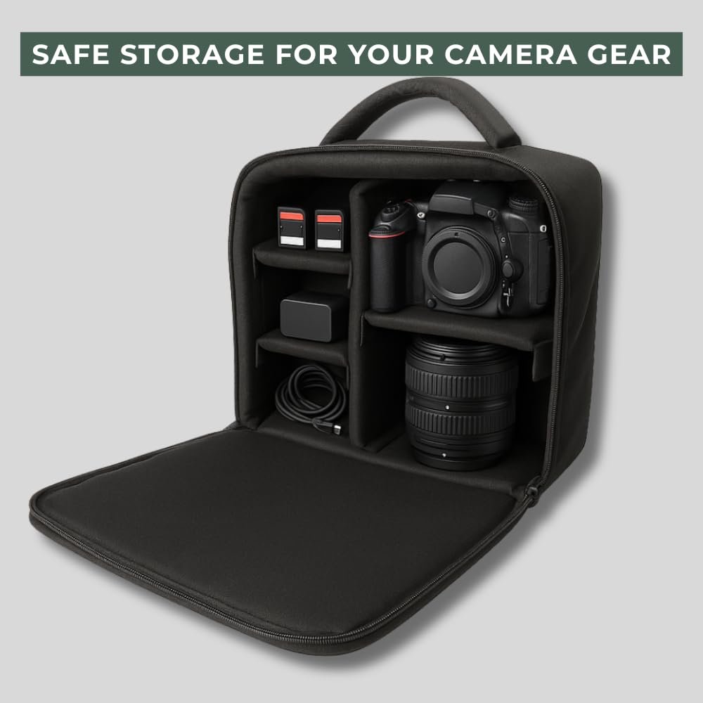 SMILEDRIVE® Waterproof DSLR Camera & Laptop Backpack – Multicolor Multiple Sizes Single & Combo Variants Lightweight, Stylish & Durable Gear Bag for Travel, Office, College & Hiking - Image 3